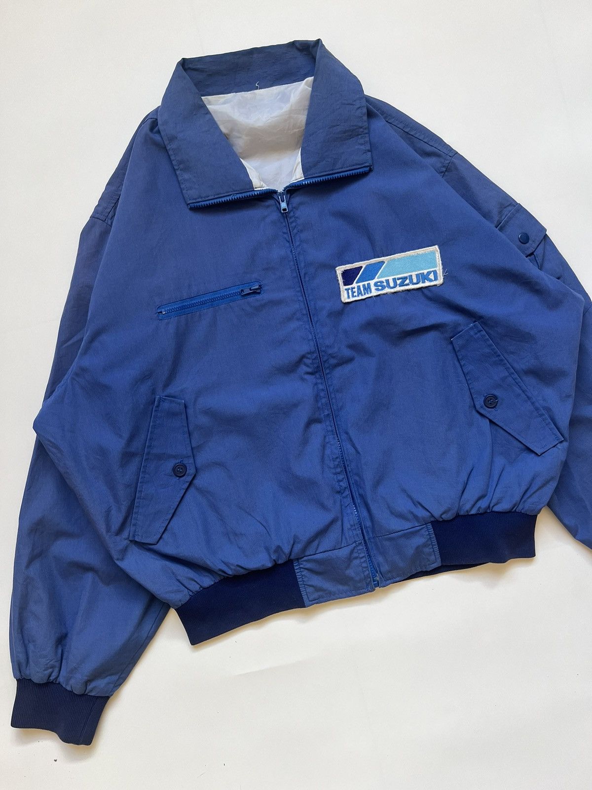 Japanese Brand Vintage Team Suzuki SBS Yokohama Big Shot Racing Jacket Size US M / EU 48-50 / 2 - 6 Thumbnail