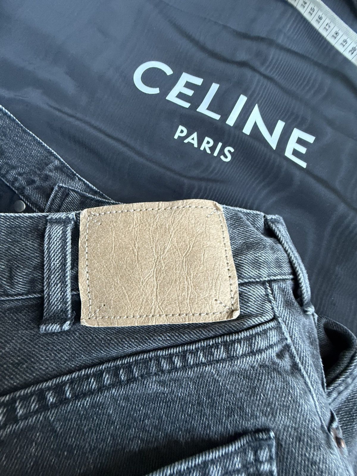 Celine $1.3k FW24 Celine Wesley grey jeans straight loose leg Hedi Size US 29 - 19 Thumbnail