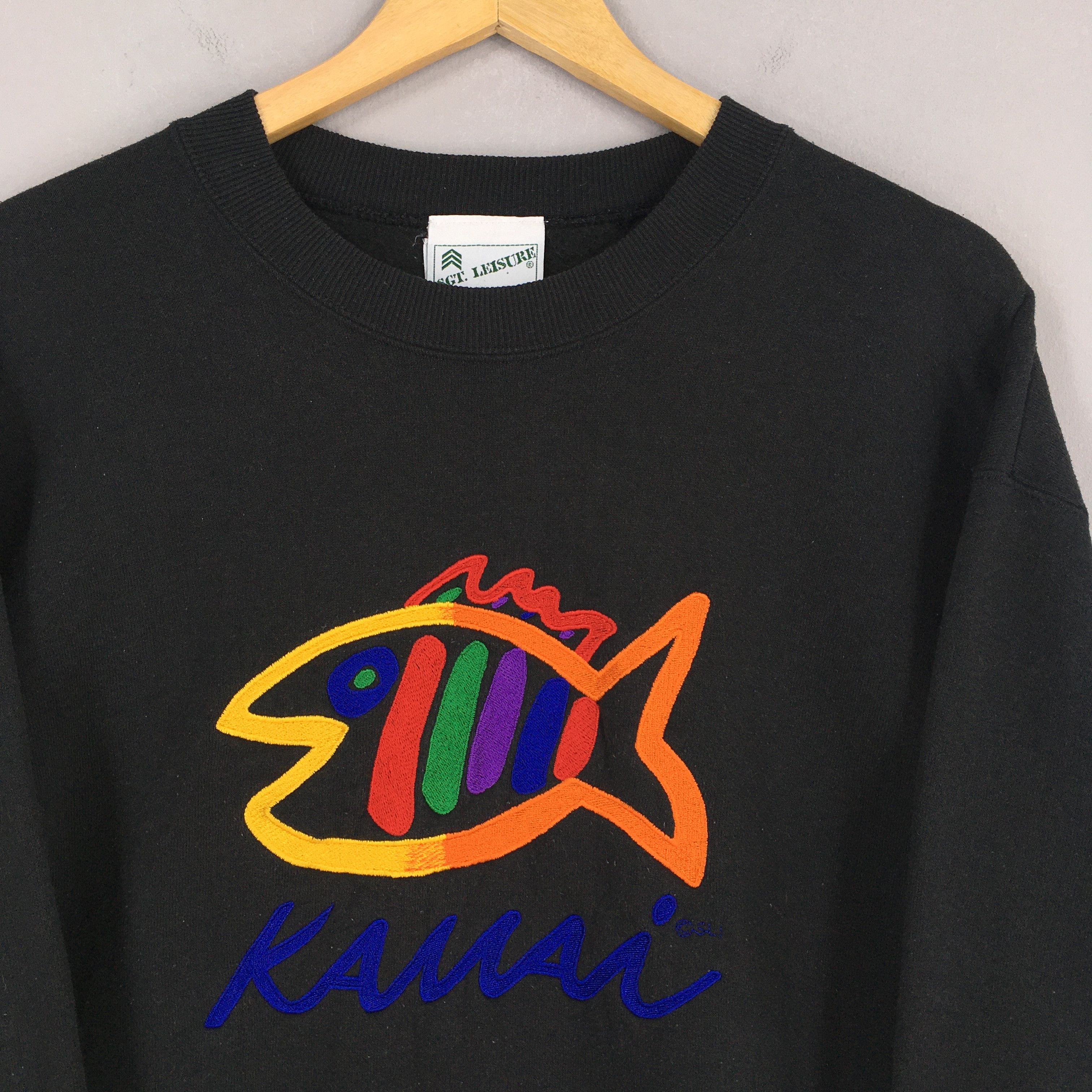 Vintage Vintage Kawai Hawaii Black Sweatshirt Large Size US L / EU 52-54 / 3 - 2 Thumbnail