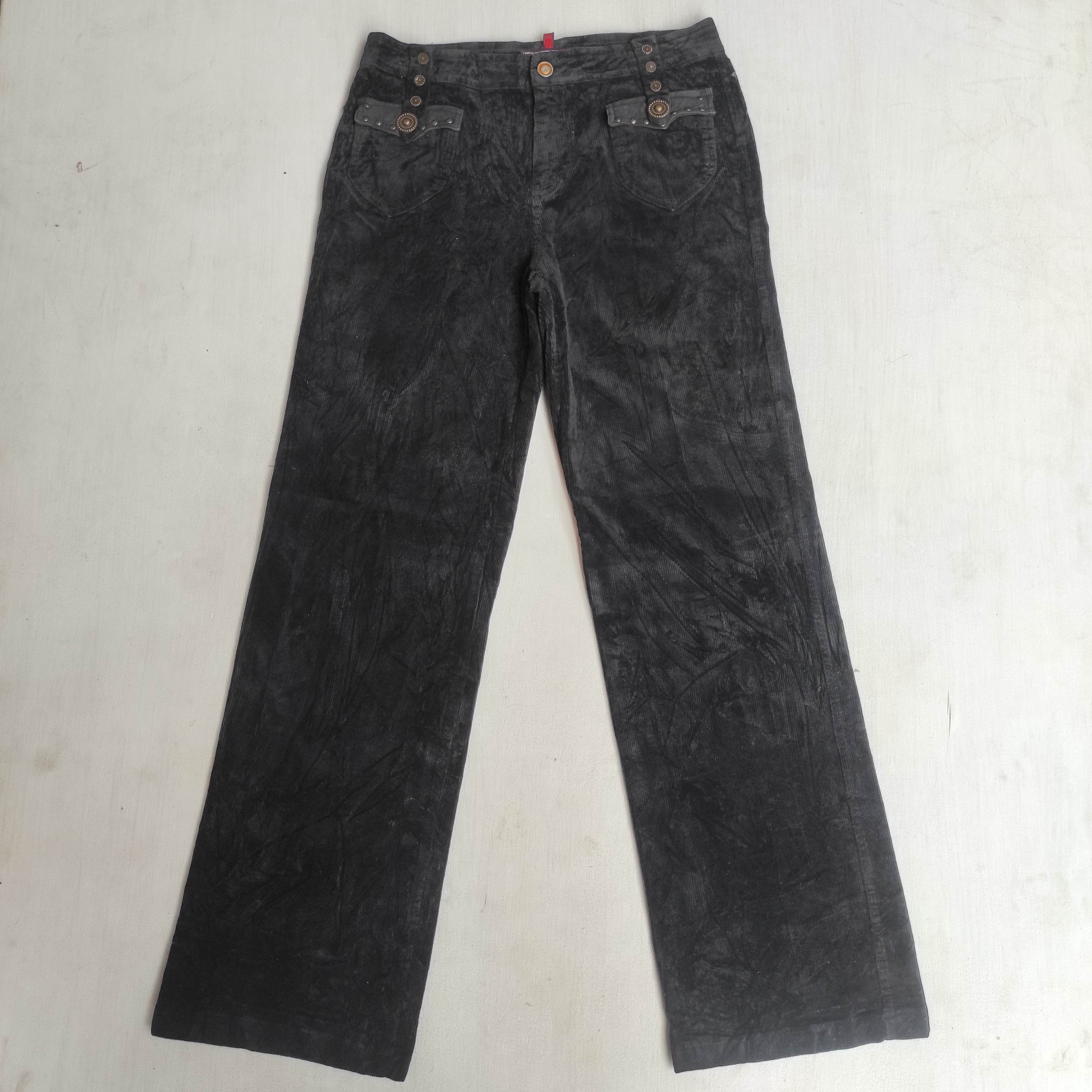 If Six Was Nine Flare Georgia Childe Corduroy Embroidered Pants Size US 30 / EU 46 - 9 Thumbnail