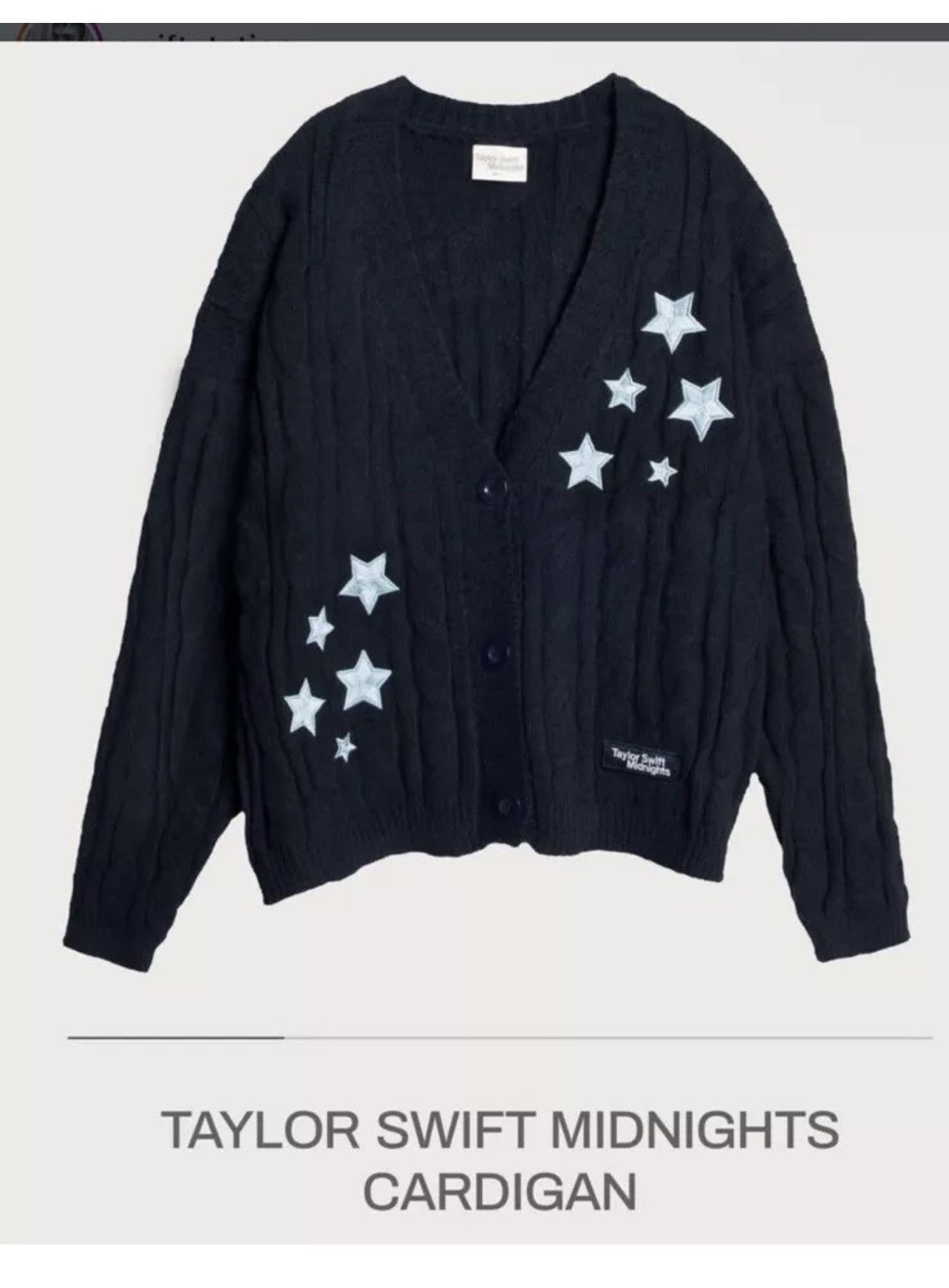 ミュージシャン Taylor Swift Midnights Cardigan Taylor Swift - Midnights Cardigan 💙🖤💜🩵 ~XS/S or M/L~New