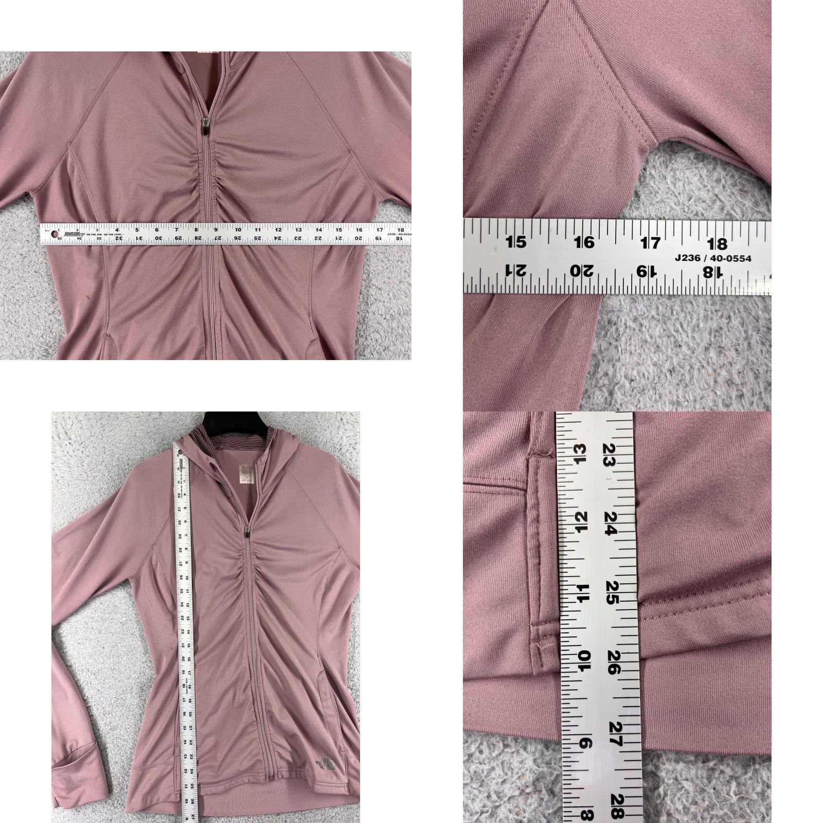 The North Face The North Face Hoodie Womens S Pink Lightweight Vaporwick Poly Blend Logo Crew Neck Pullover Sweatshirt Activewear Size S / US 4 / IT 40 - 8 Thumbnail