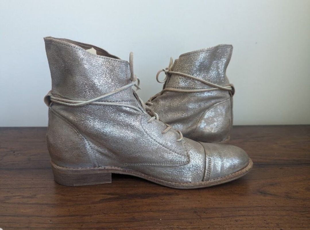 Other Miz Mooz gold ankle boots Size US 9 / IT 39 - 7 Thumbnail