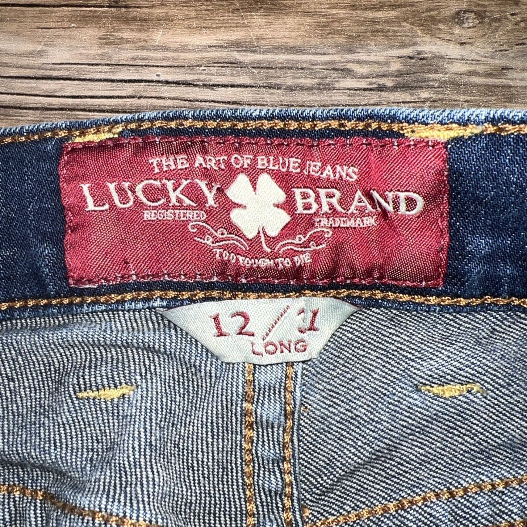 Lucky Brand Lucky Brand Sofia Straight Jeans Womens 12 Blue 31” Inseam Regular Size Straight Womens Jeans Size 34" / US 12 / IT 48 - 5 Thumbnail