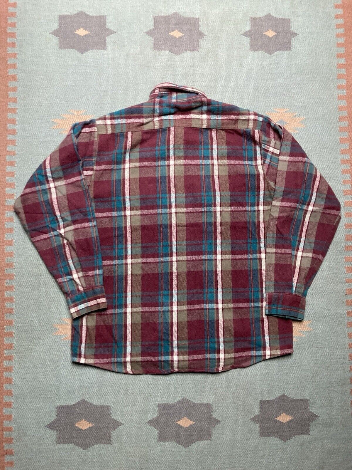 FiveBrother × Vintage VTG five brother flannel shirt woven cotton check XL tall Size US XL / EU 56 / 4 - 5 Thumbnail