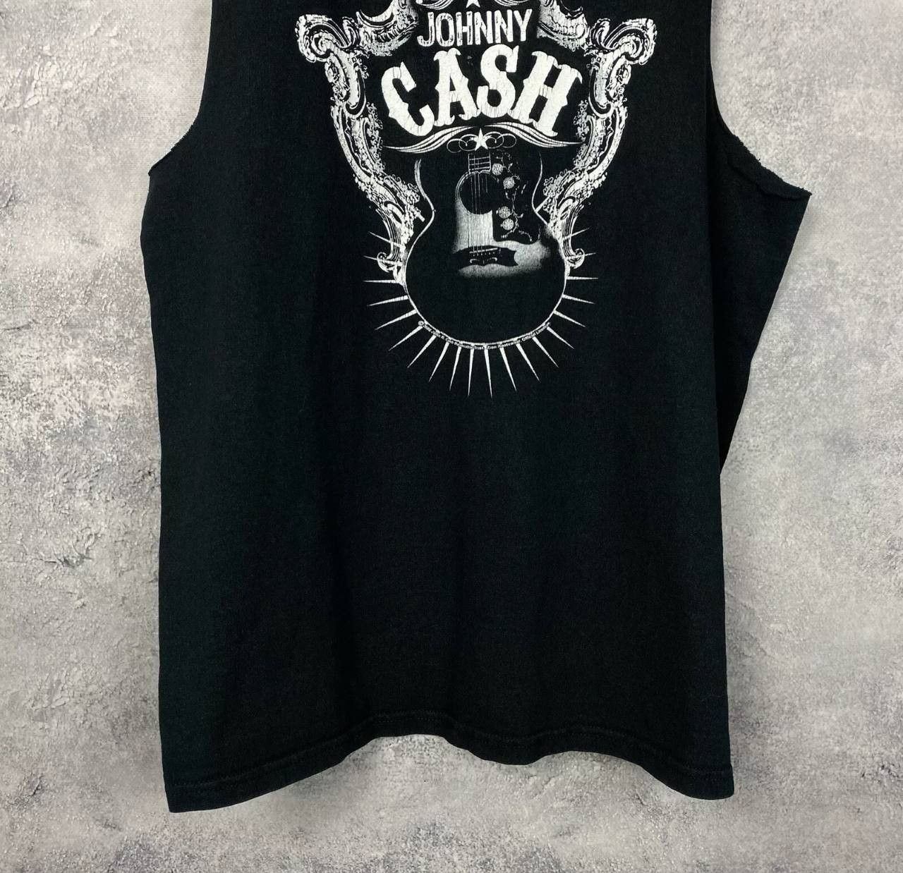 Band Tees Johnny Cash Tank Top Men's Size M Black Sleeveless ` Size US M / EU 48-50 / 2 - 3 Thumbnail