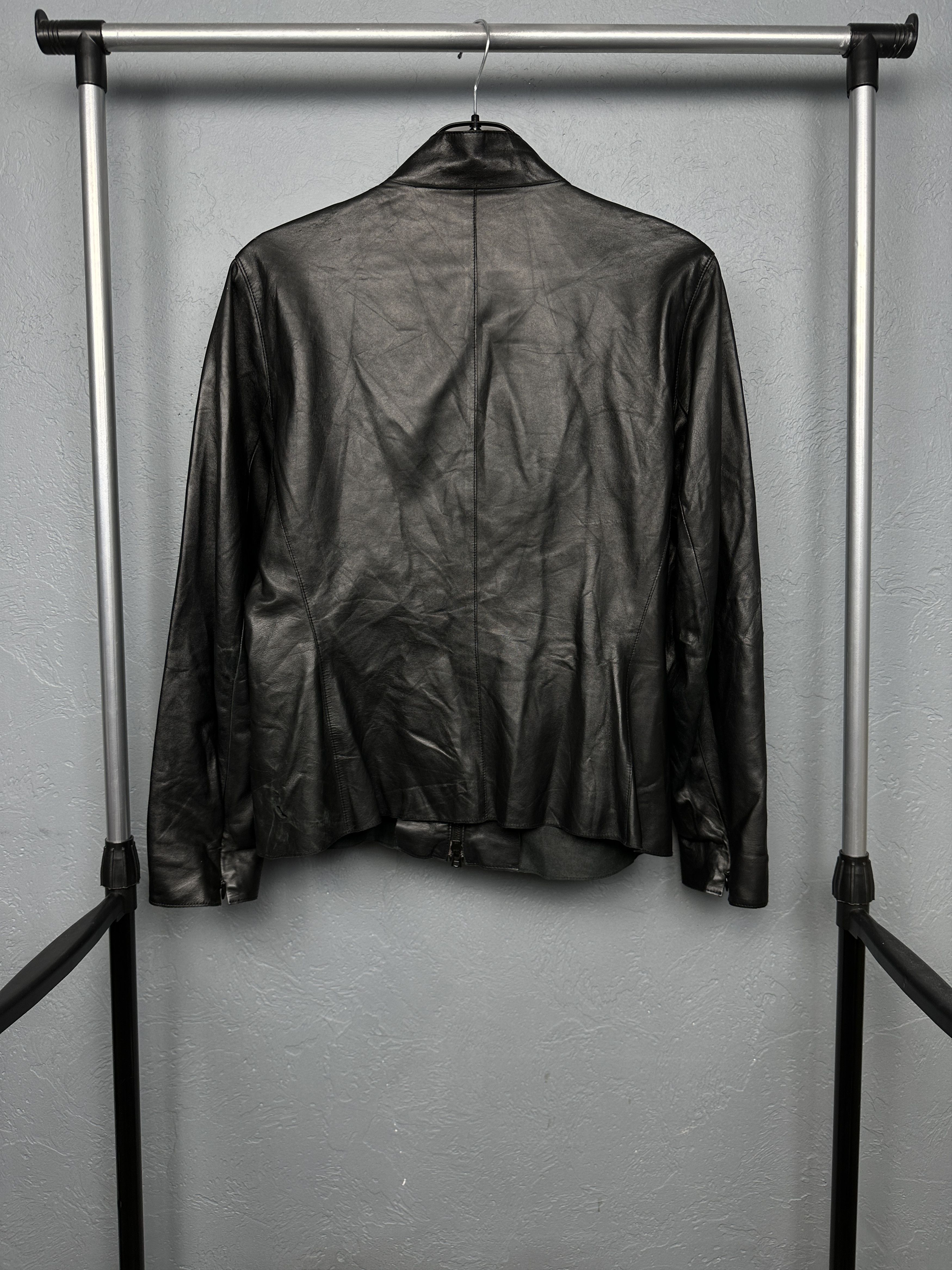 Elie Tahari Tahari Womens Leather Jacket Size M / US 6-8 / IT 42-44 - 11 Thumbnail