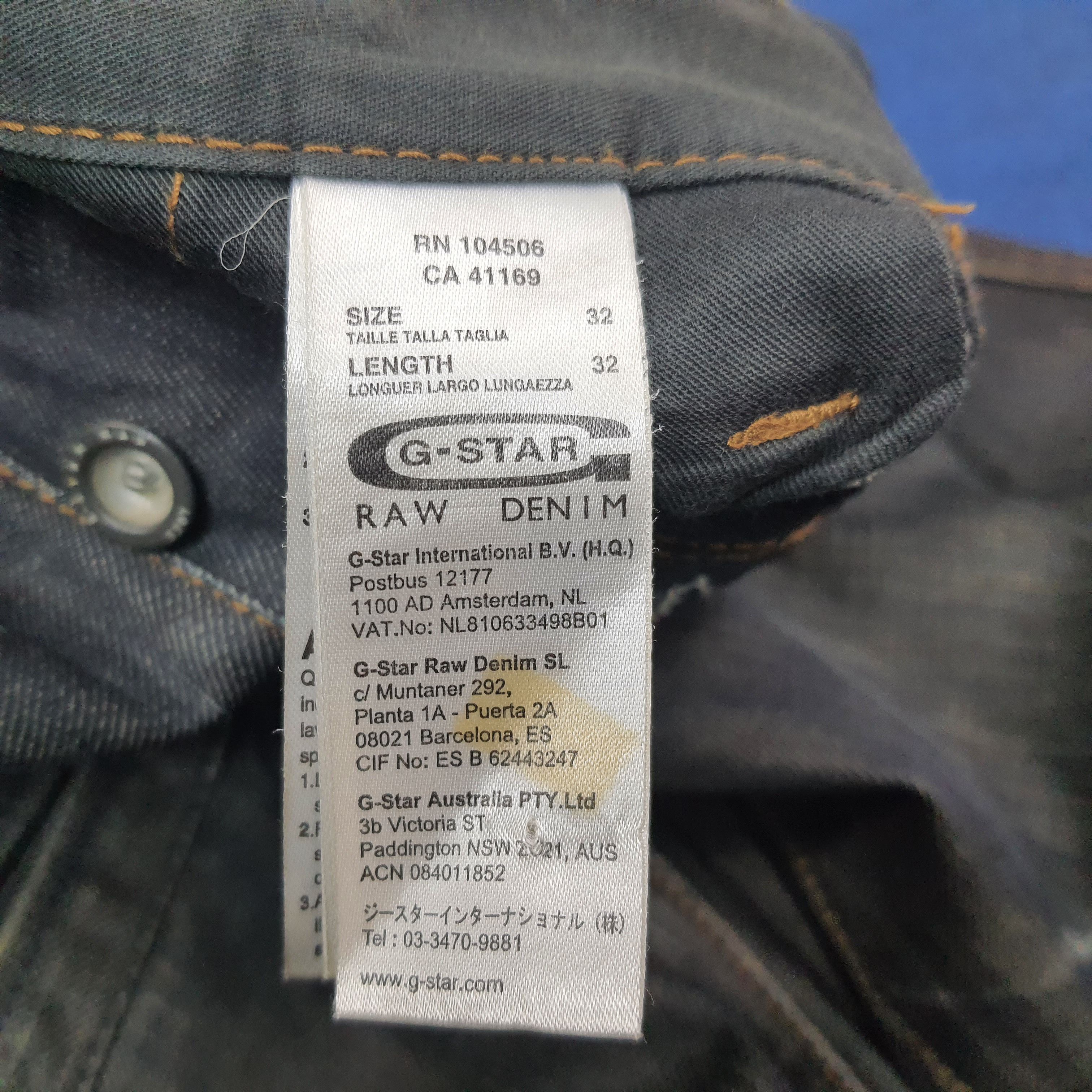 G-Star Vintage G-Star Raw Denim 3301 Denim Pants C228N15 Size US 32 / EU 48 - 9 Thumbnail
