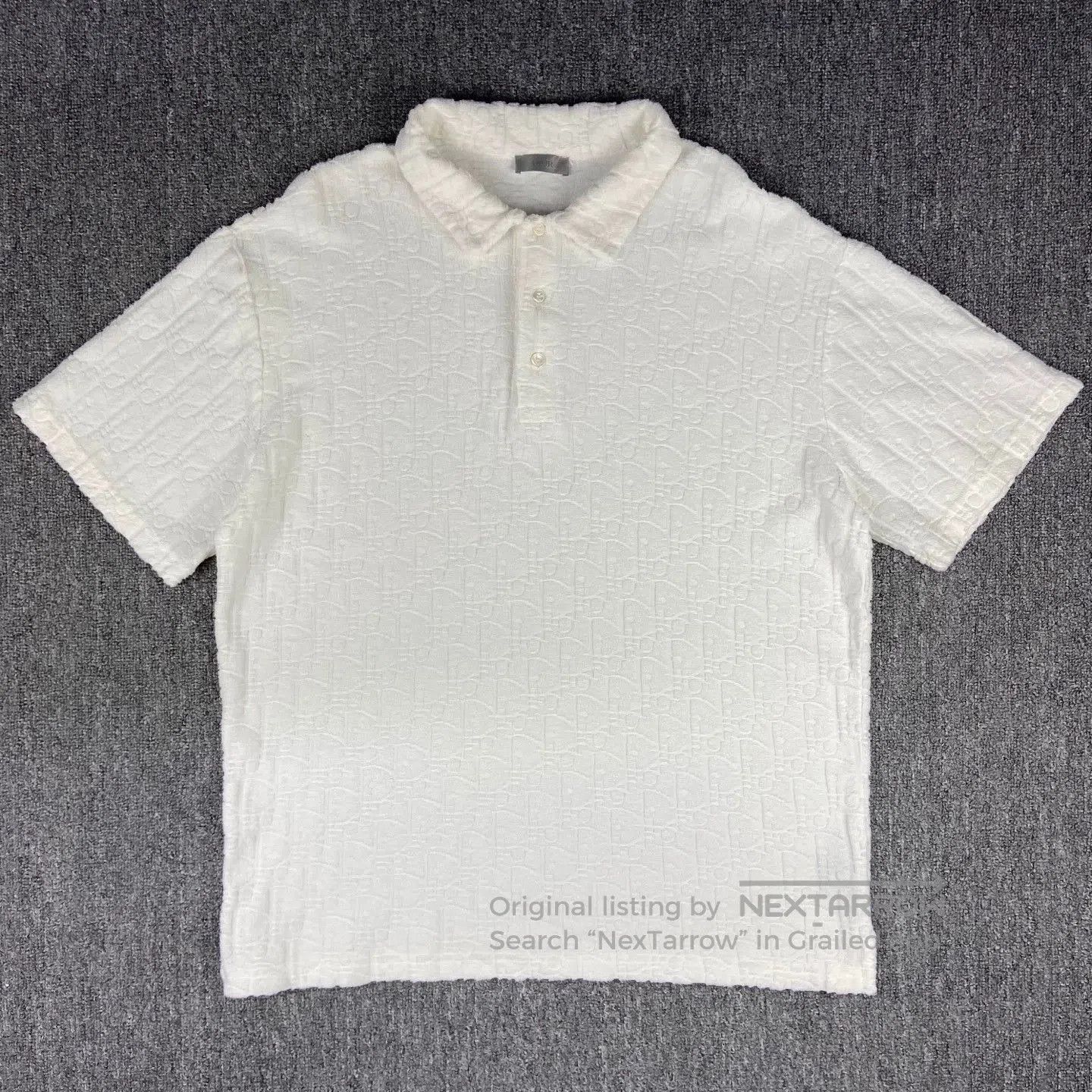 Dior dior white short-sleeve polo shirt. Size US L / EU 52-54 / 3 - 1 Thumbnail