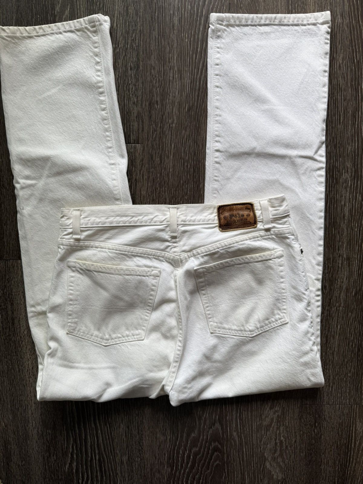 Polo Ralph Lauren POLO RALPH LAUREN WHITE JEANS 30x30 ULTRA VINTAGE RRL Size US 30 / EU 46 - 4 Thumbnail