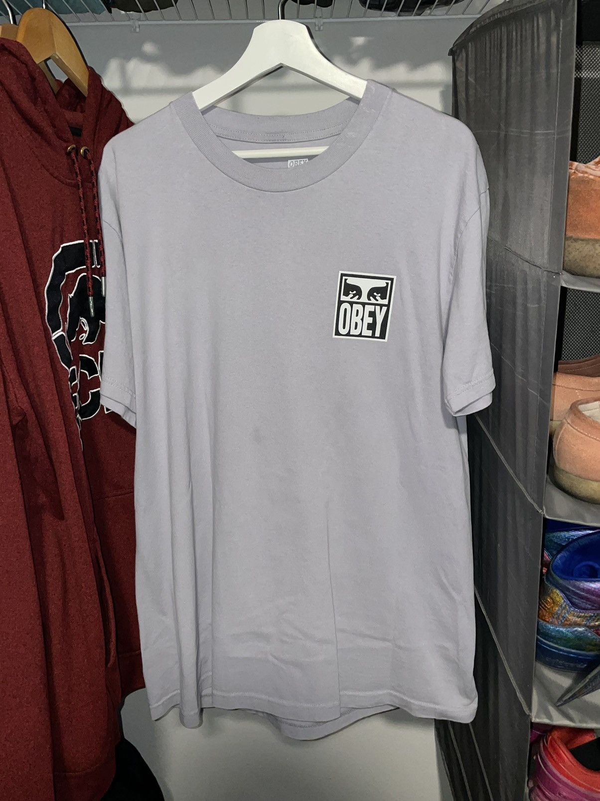 Obey × Shepard Fairey OBEY EYES ICON II grey T-SHIRT Size US L / EU 52-54 / 3 - 2 Thumbnail
