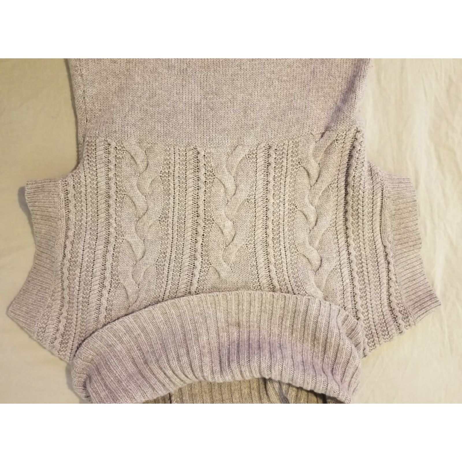 Banana Republic VINTAGE? No — Banana Republic Womens Wool Sweater Dress S Small Khaki Beige Knit Knee Length Casual Fall Spring Women Size S / US 4 / IT 40 - 2 Thumbnail