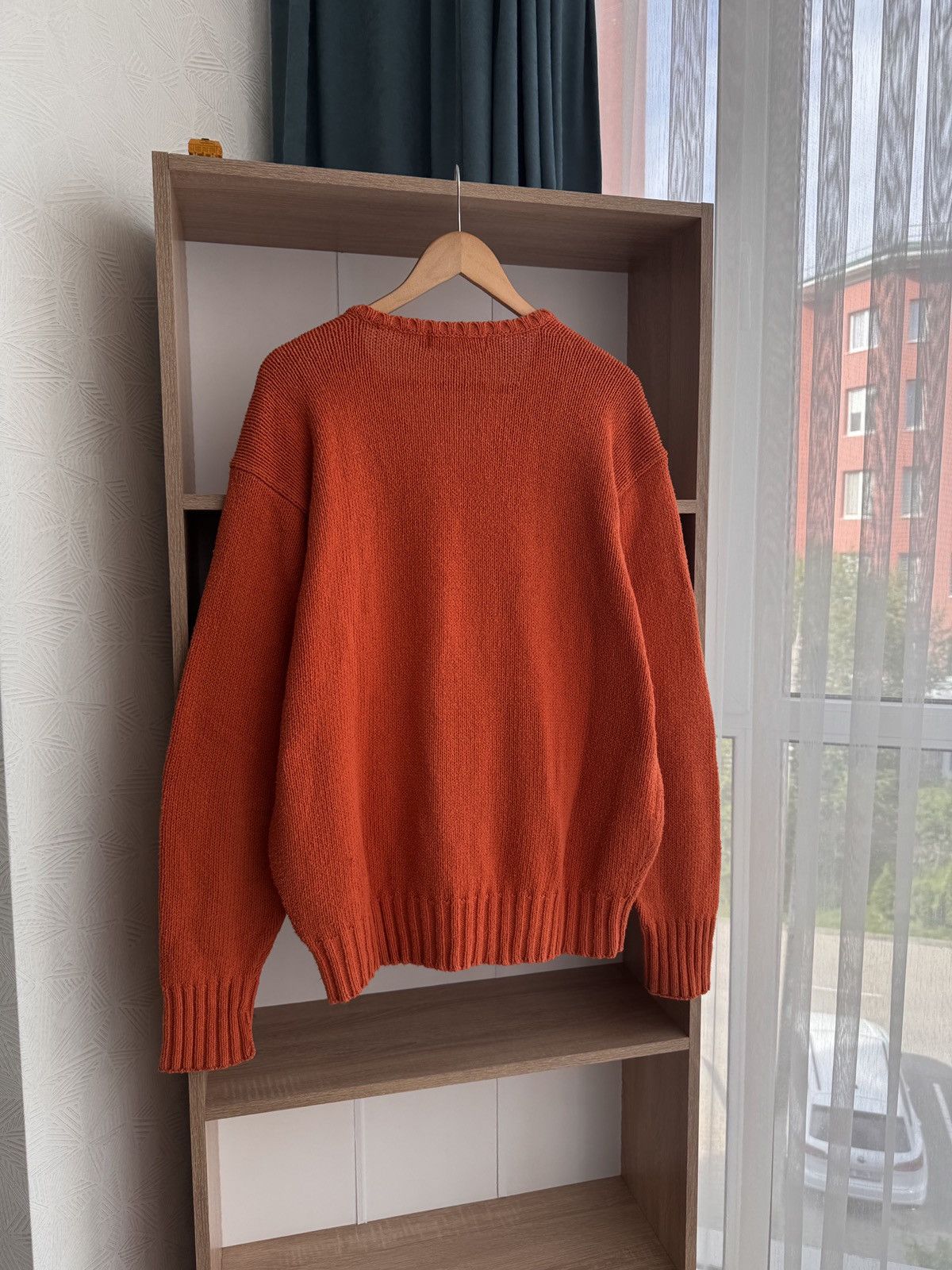 Polo Ralph Lauren × Vintage Vintage Polo Ralph Lauren Orange Heavyweight Knit Sweater Size US L / EU 52-54 / 3 - 10 Thumbnail
