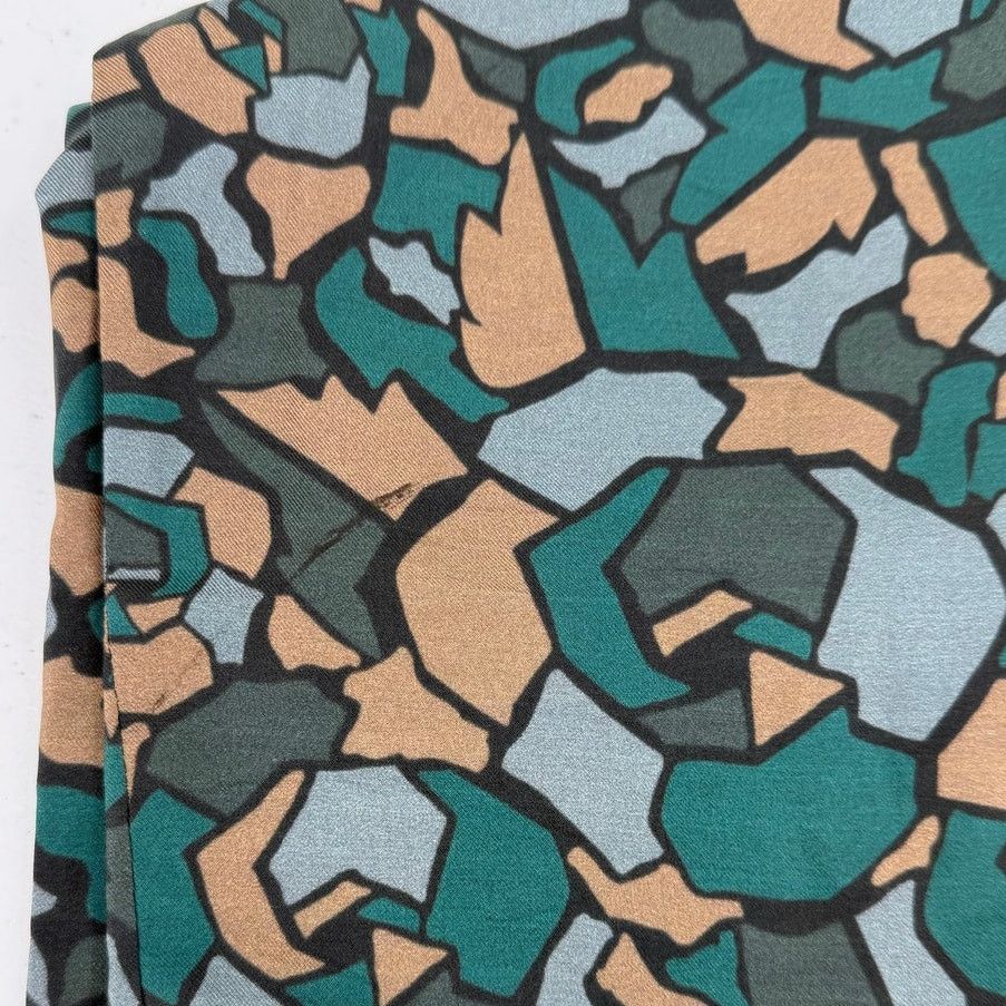 Ronny Kobo Ronny Kobo Camo Floral Army Print Cheran 100% Silk Pants Size 26" / US 2 / IT 38 - 7 Thumbnail