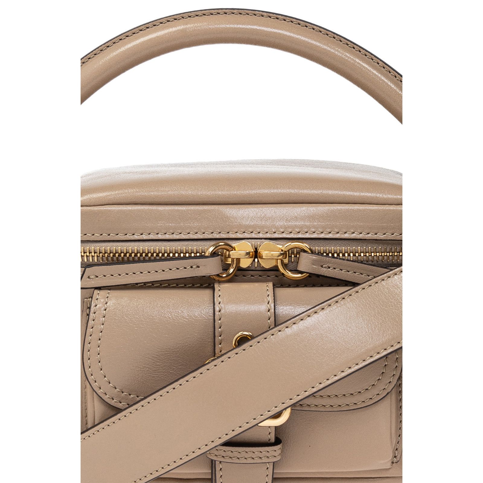 Chloe Chloe Small Camera Boyish Brown Shiny Leather Shoulder Bag N Size ONE SIZE - 4 Thumbnail