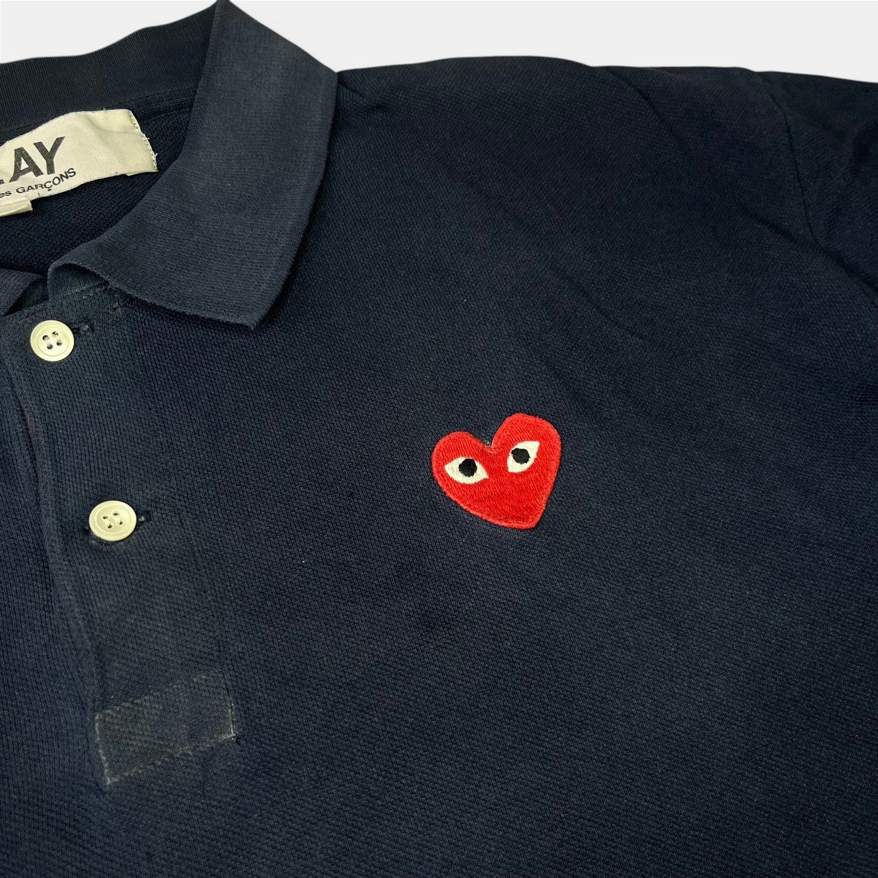 Comme des Garcons PLAY Comme des Garçons Play Navy Polo Size US XL / EU 56 / 4 - 3 Thumbnail