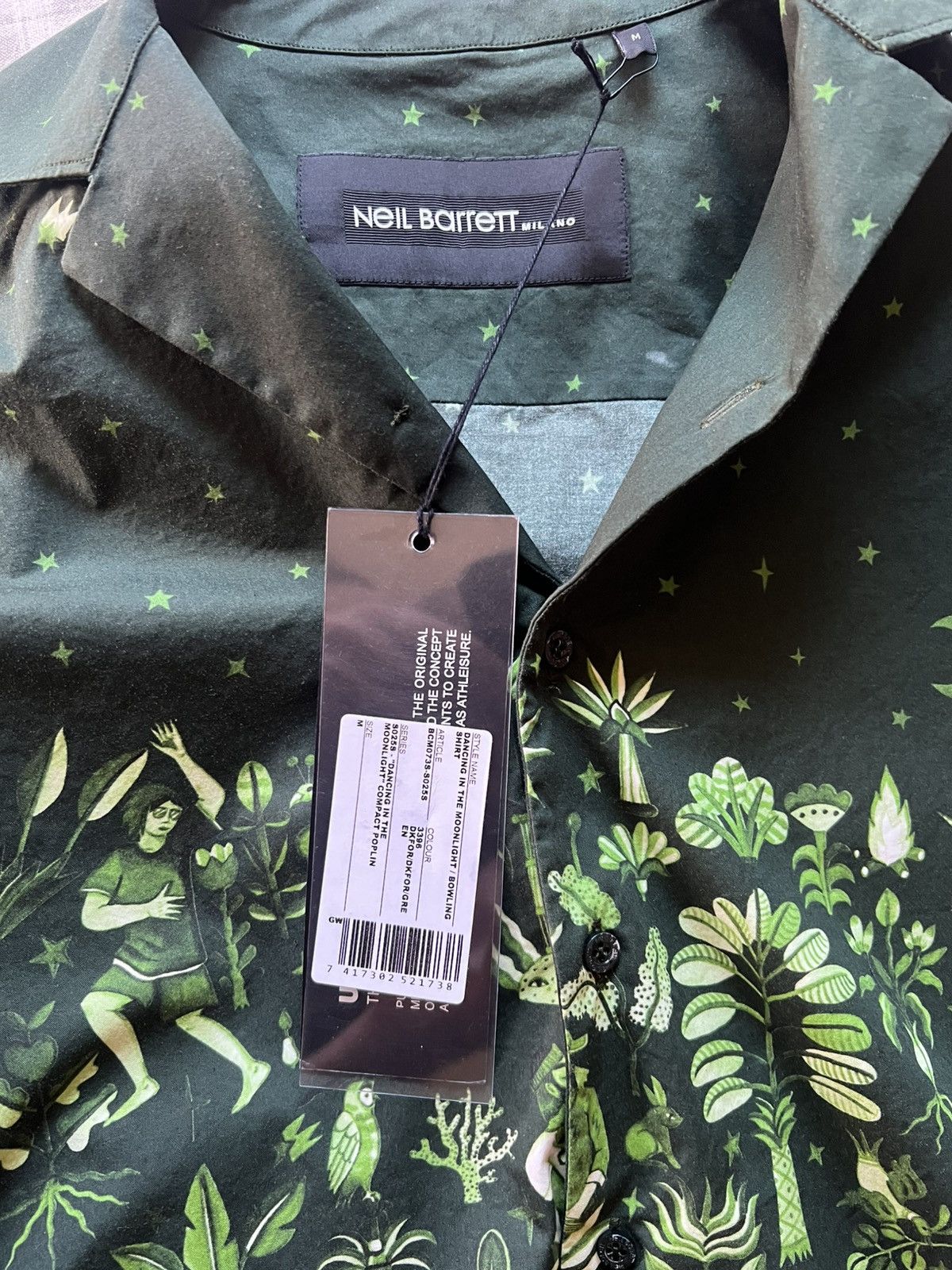 Neil Barrett Neil Barrett Dancing in the moonlight bowling shirt Size US M / EU 48-50 / 2 - 6 Thumbnail