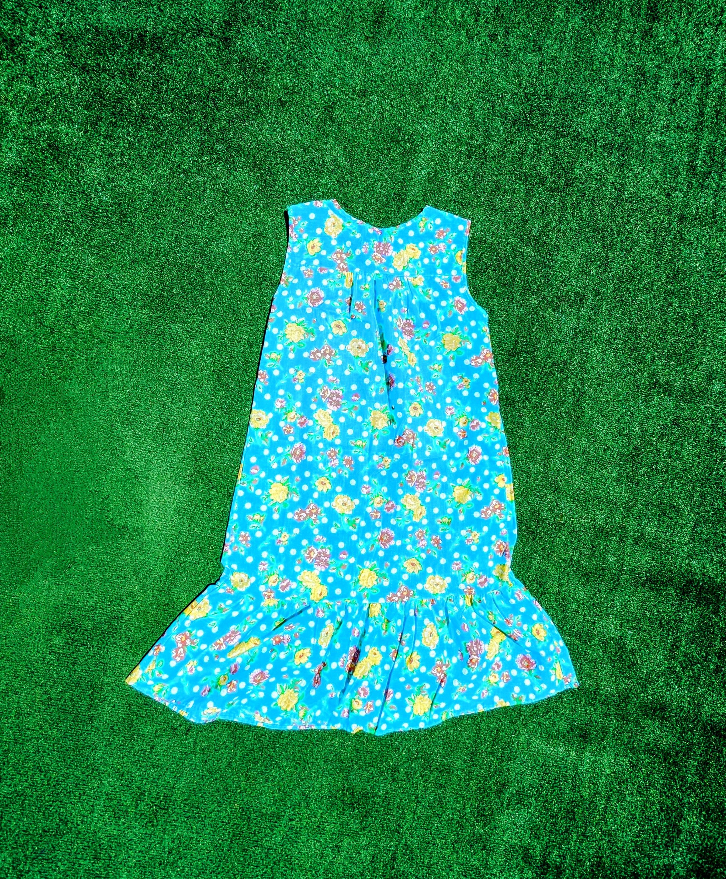 Designer Anthony Richards Sundress Floral Sleeveless Ruffle Pastel Size S / US 4 / IT 40 - 3 Thumbnail