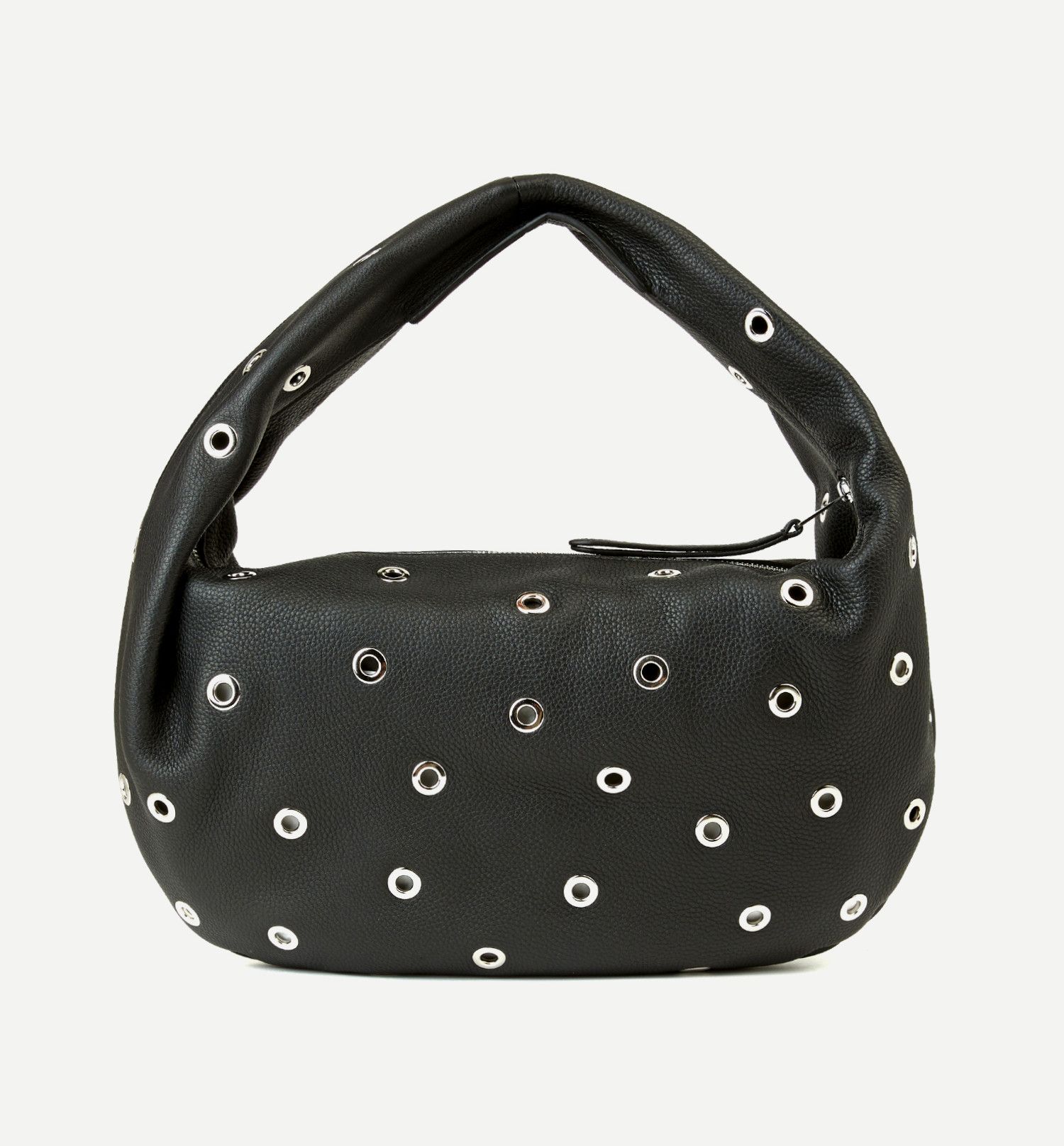 KHAITE KHAITE Olivia medium black leather hobo bag w grommets Size ONE SIZE - 1 Thumbnail
