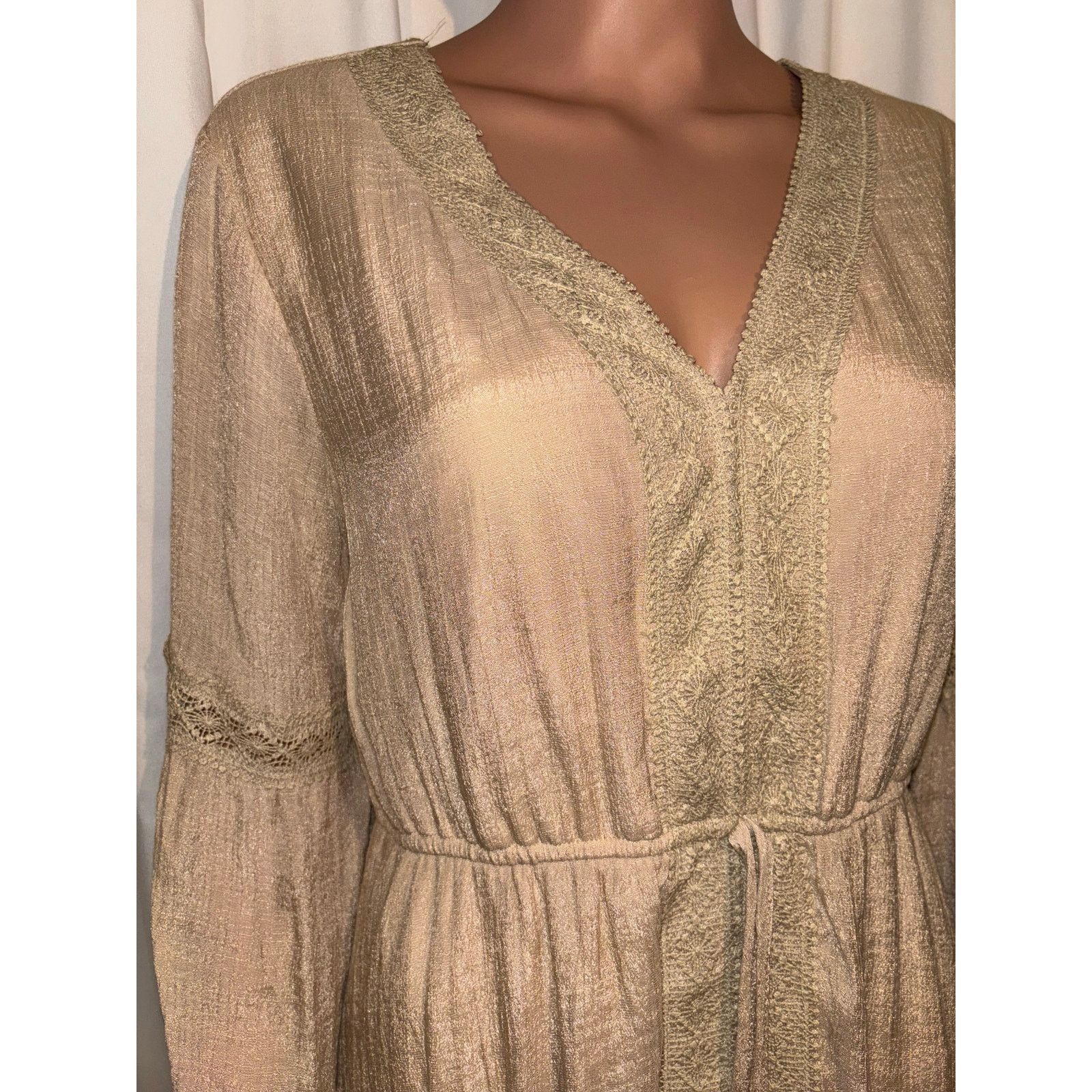 The Unbranded Brand NWT Indigo Rose Bohemian Dress Size Large Size L / US 10 / IT 46 - 3 Thumbnail