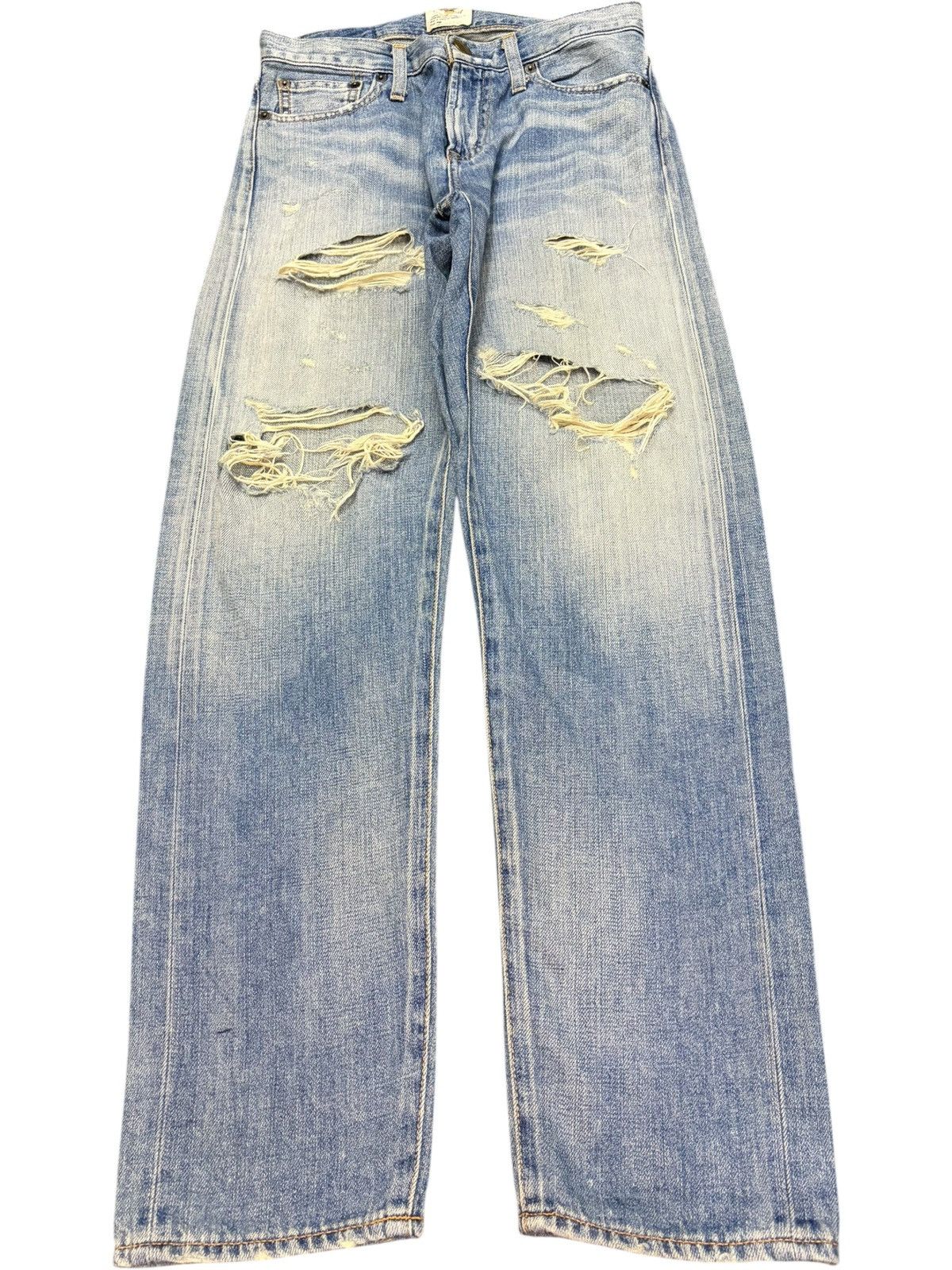 Edwin Vintage Ungrid Selvedge Distressed Jeans Size 27" / US 4 / IT 40 - 1 Thumbnail