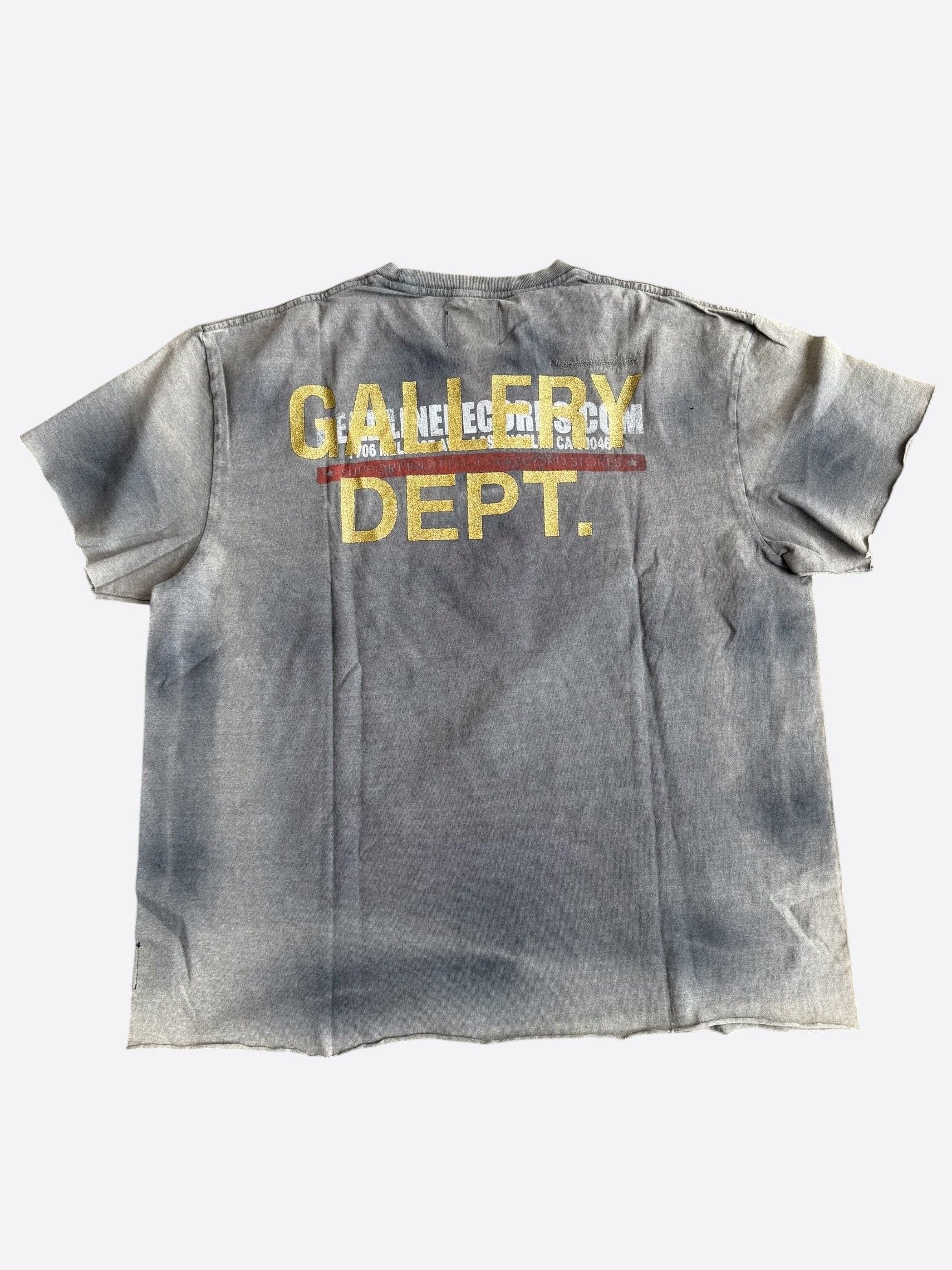 Gallery Dept. Vintage Black Records Glitter Logo Distressed T-Shirt Size US S / EU 44-46 / 1 - 2 Thumbnail