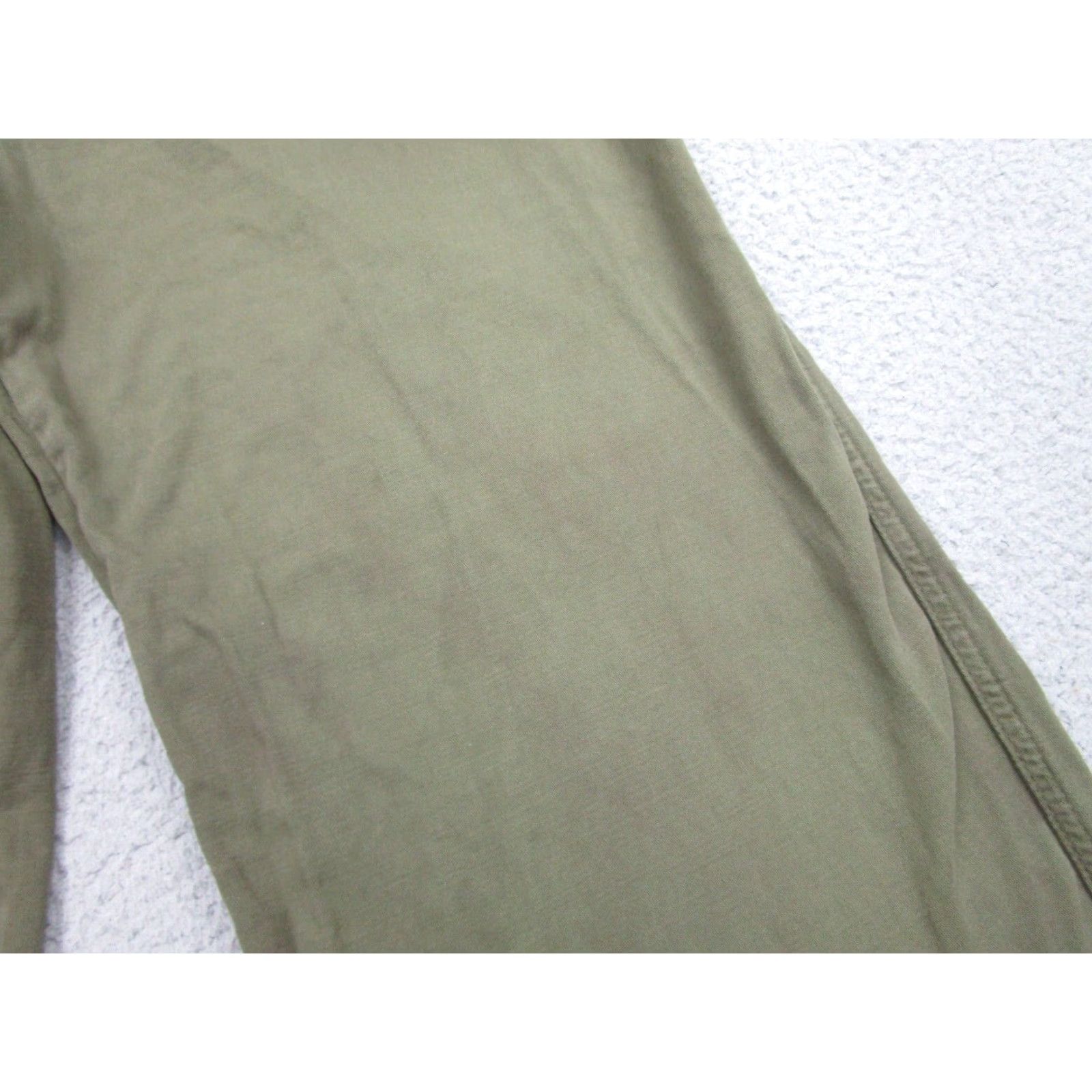 Free People Free People Wide Leg Pants Womens 4 Green Olive Pleated Boho 90s Style Size 27" / US 4 / IT 40 - 3 Thumbnail