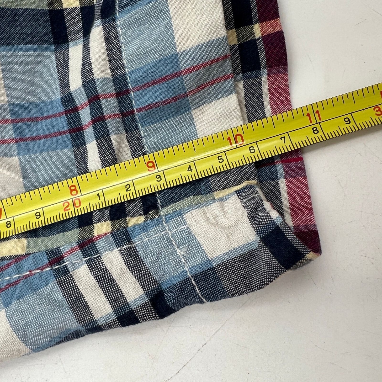 Abercrombie & Fitch × Vintage Abercrombie & Fitch Y2K Paid Cotton Short Blue Vintage Men's Size US 32 / EU 48 - 5 Thumbnail