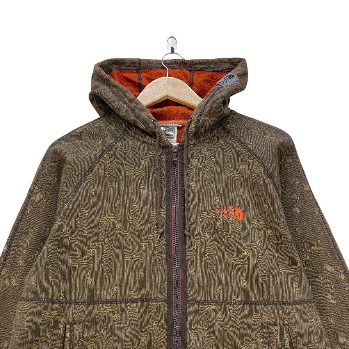The North Face 💥Vintage TNF The North Face Wood Grain Bamboo Zip Up Size US M / EU 48-50 / 2 - 4 Thumbnail