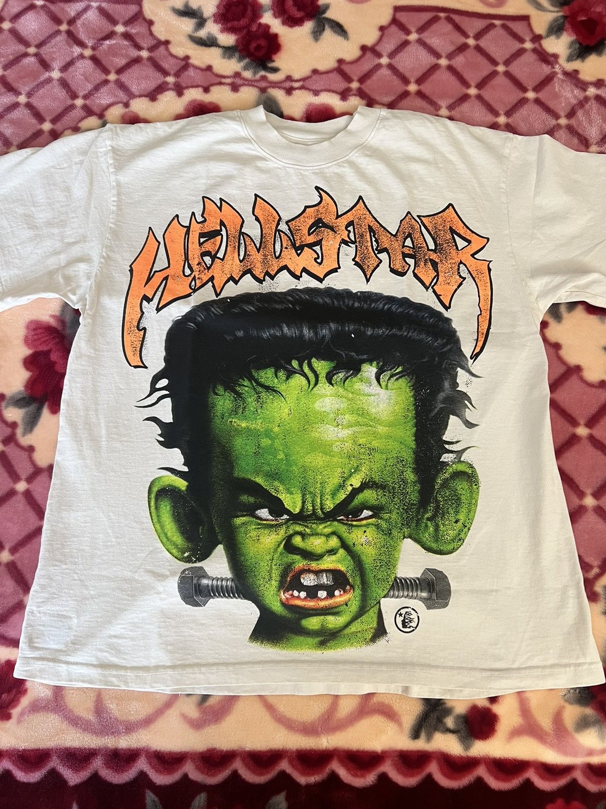 image of Hellstar Off White “Frankenkid” T-Shirt Size L, Men's