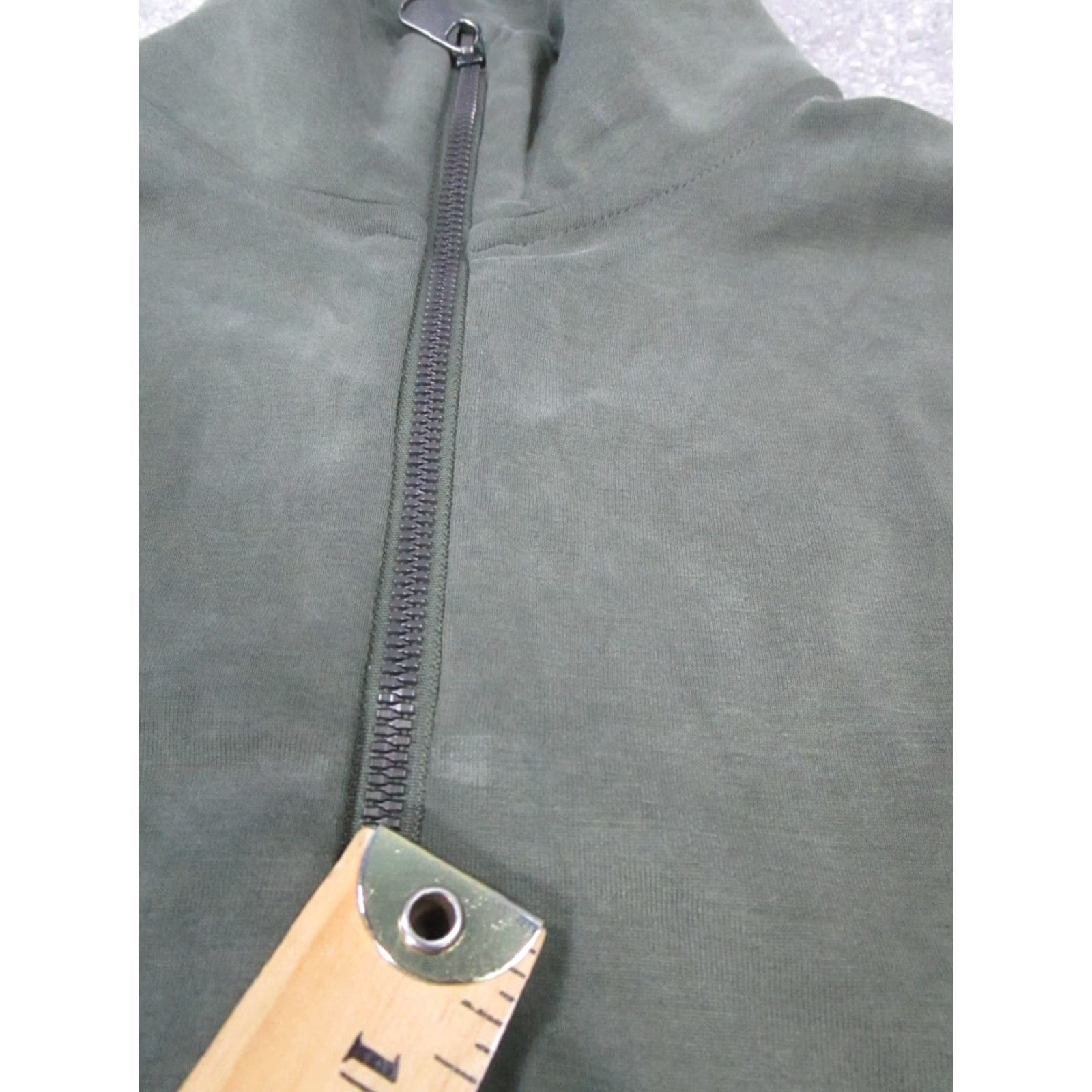 Athleta Athleta Sweater Womens XS Green Mock Neck Long Sleeve Pullover Regular Fleece Polyester Size XS / US 0-2 / IT 36-38 - 6 Thumbnail