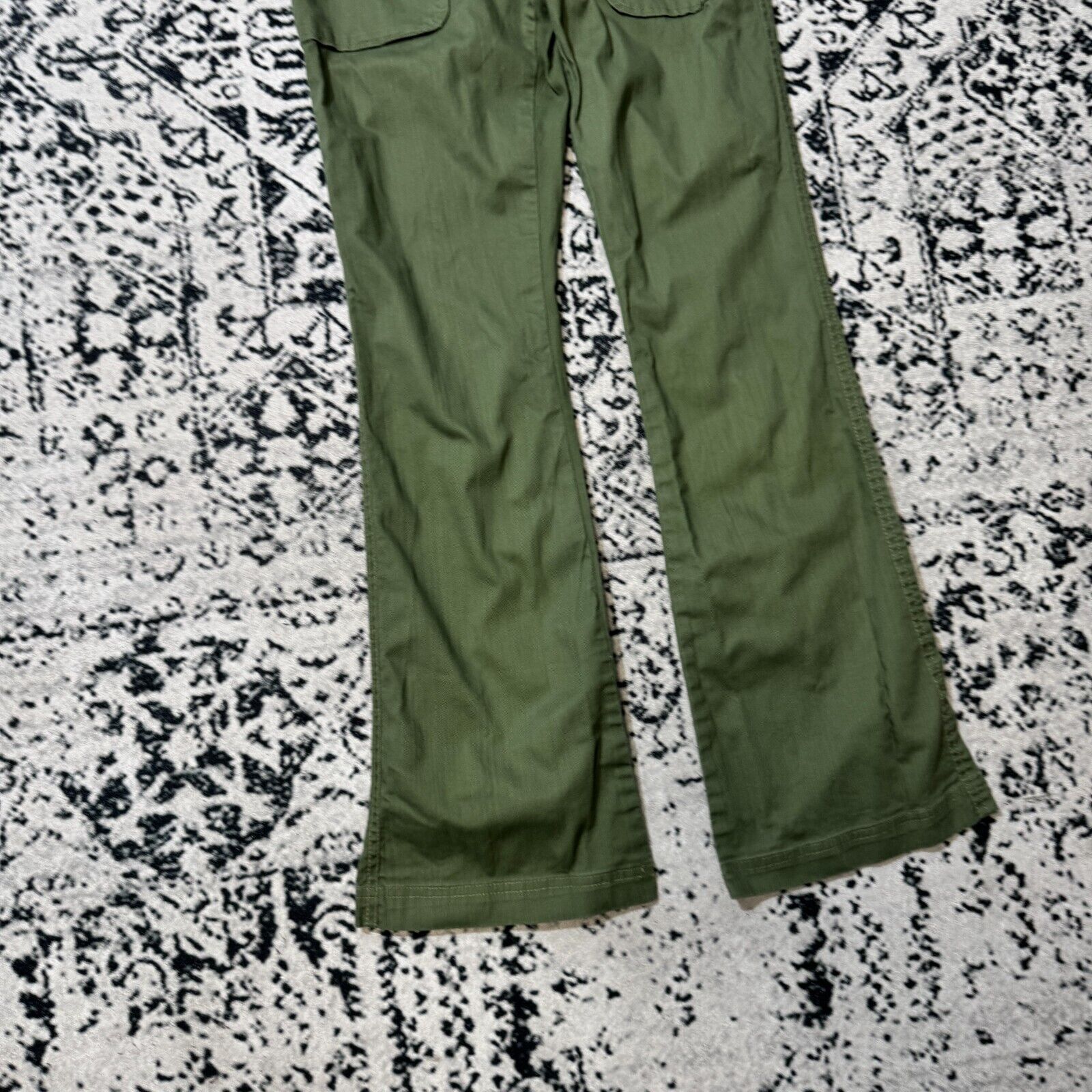 Vintage Vintage Unisex Khaki Green Cotton Cargo Pants Size M Size US 32 / EU 48 - 4 Thumbnail