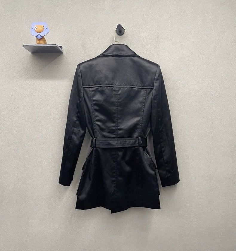 Saint Laurent Paris Saint Laurent ParisSolid Polyester Double Breasted Fitted Size XXS / US 00 / IT 34 - 2 Thumbnail