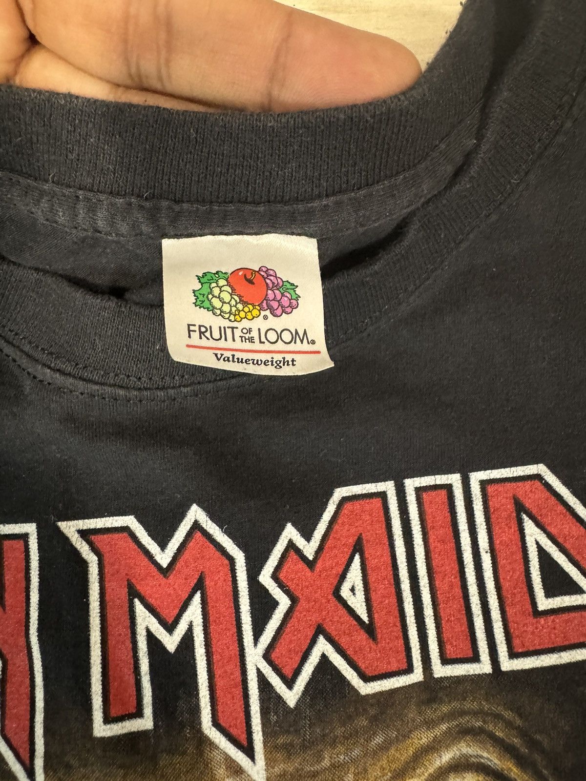 Fruit Of The Loom × Iron Maiden × Vintage Eddie Middle Finger Wrath Iron Maiden Size US XL / EU 56 / 4 - 5 Thumbnail
