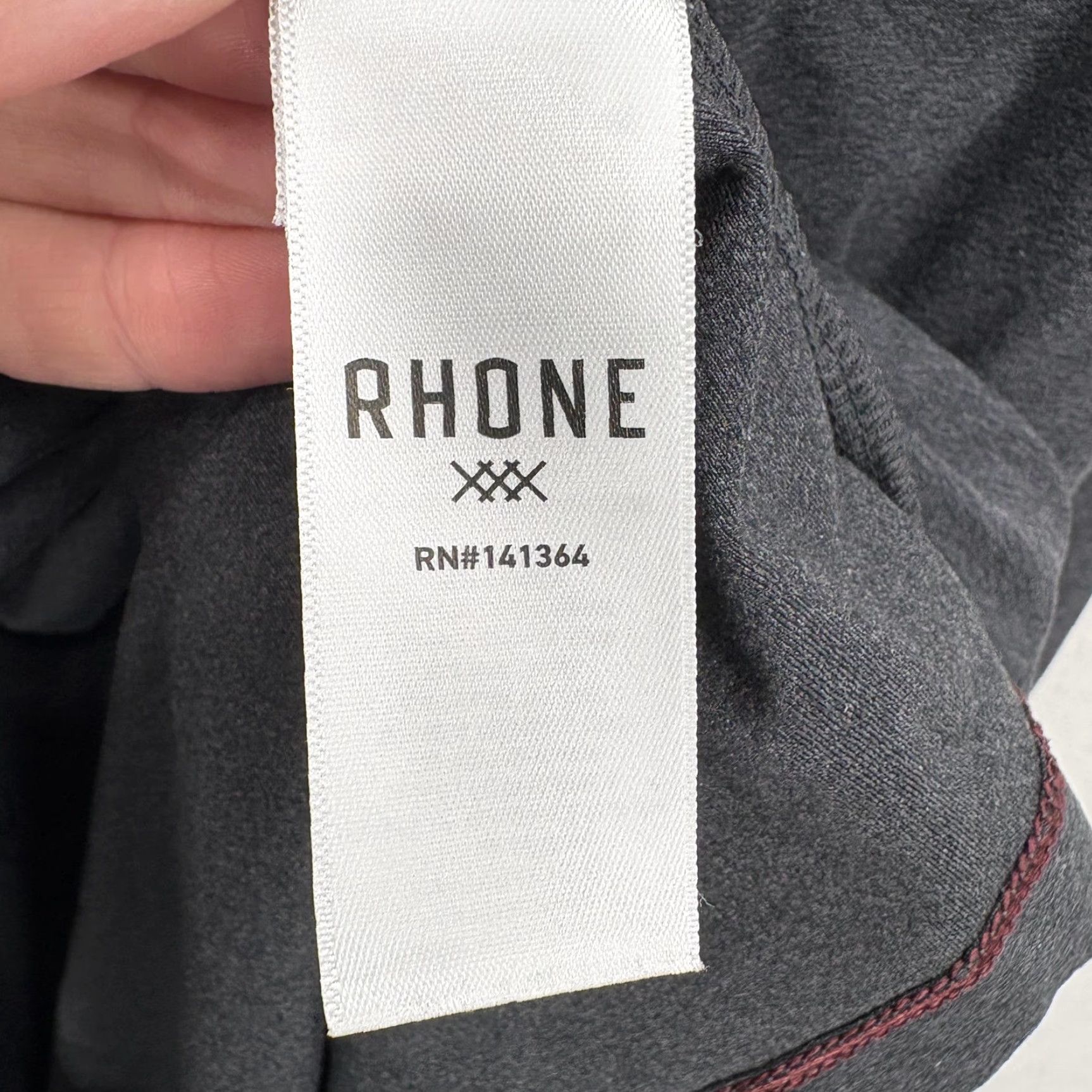 Rhone Rhone Mens 2XL Gray Long Sleeve Raglan Shirt Athletic Gym Running T-Shirt Crew Neck Sportswear Size US XXL / EU 58 / 5 - 4 Thumbnail
