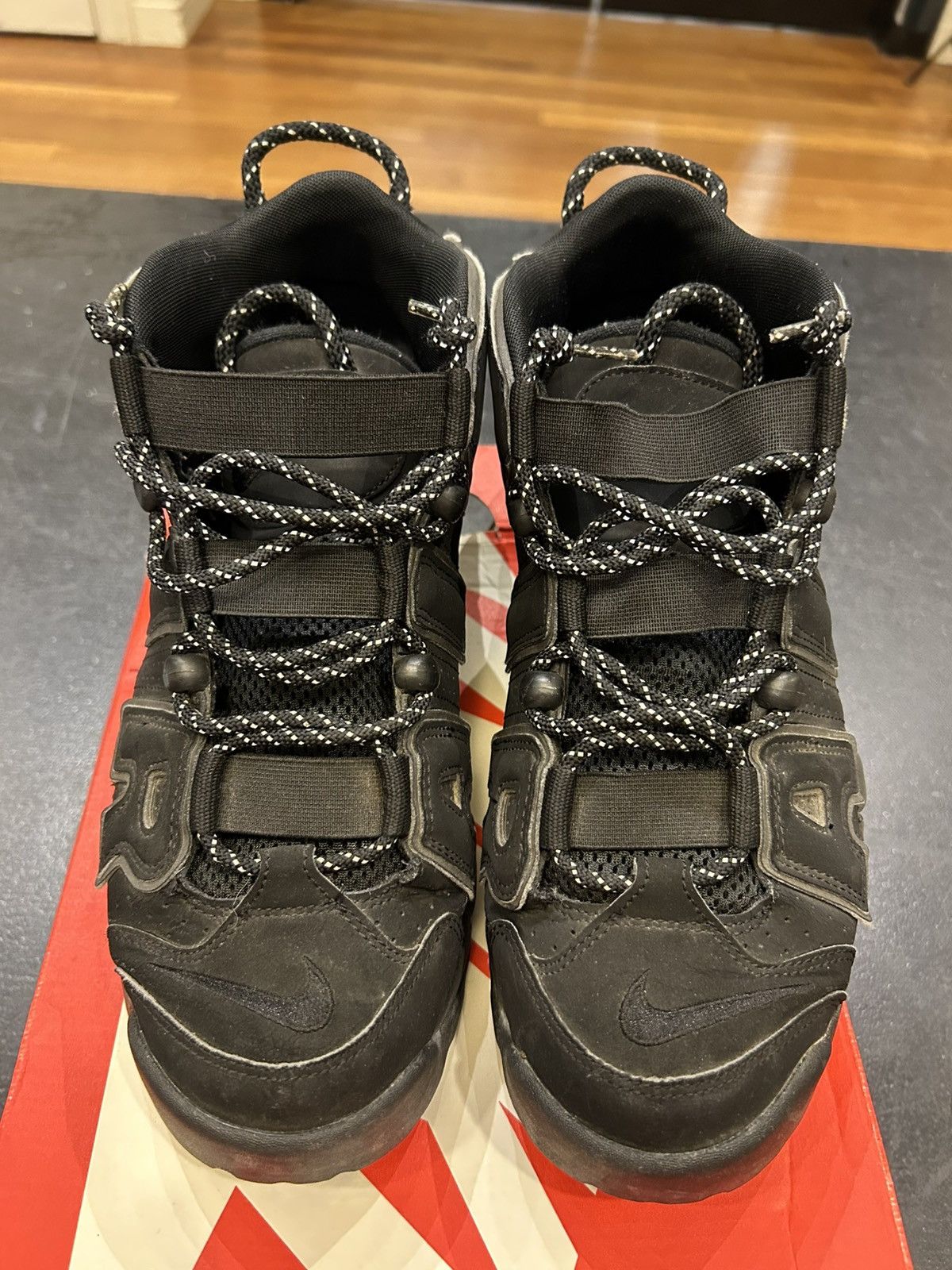 Nike Nike Air More Uptempo ‘Black Reflective’ Size US 9.5 / EU 42-43 - 4 Thumbnail