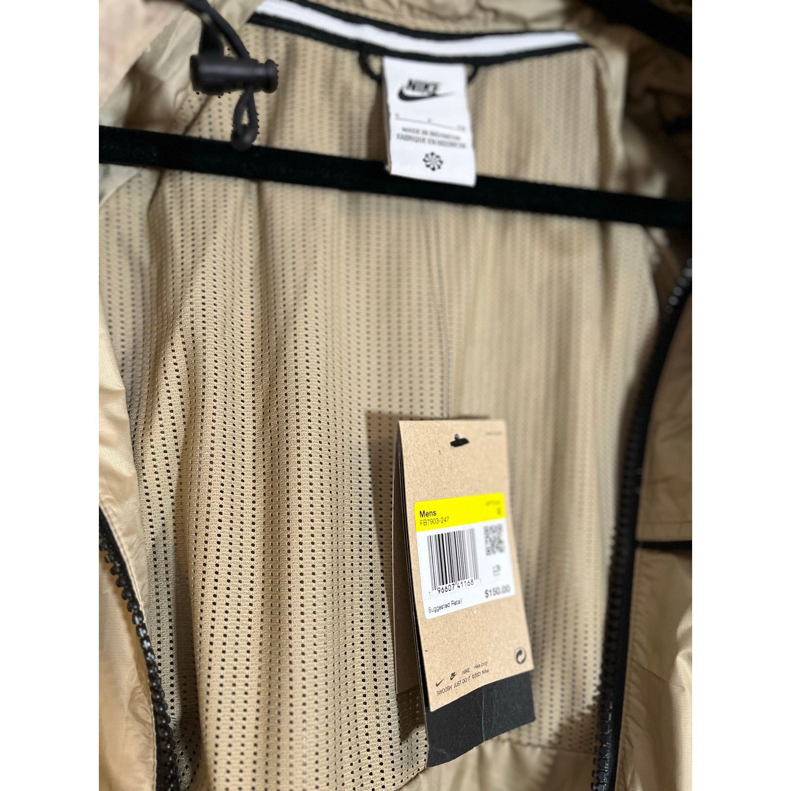 Nike •NWT• Nike Tech Small windbreaker jacket • Gold with Black Size US S / EU 44-46 / 1 - 6 Thumbnail
