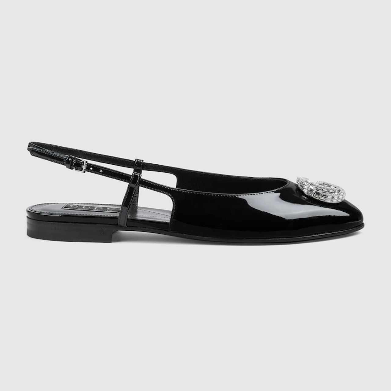 Gucci o1s1wg110125 Ballerina With Double G in Black Size US 5.5 / IT 35.5 - 1 Thumbnail