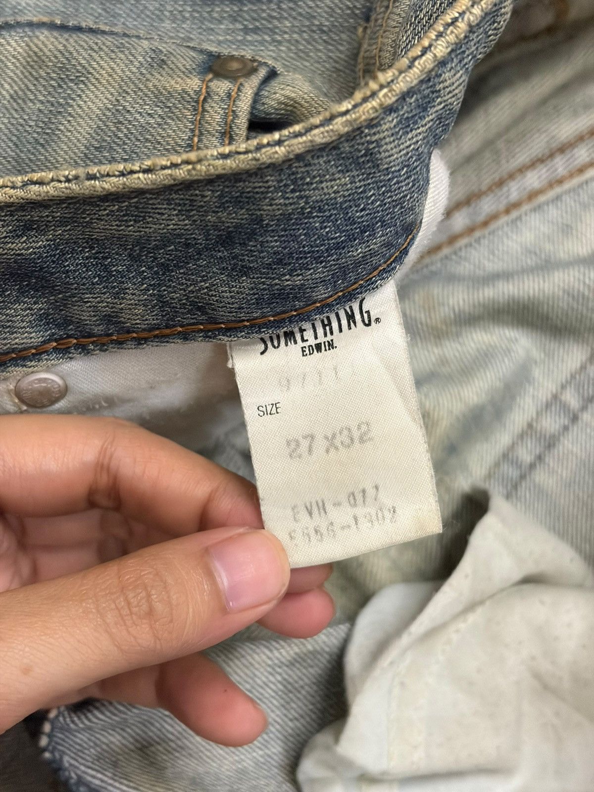 Edwin Vintage Edwin Something Mud Wash Distress Flare Jeans Size 27" / US 4 / IT 40 - 5 Thumbnail