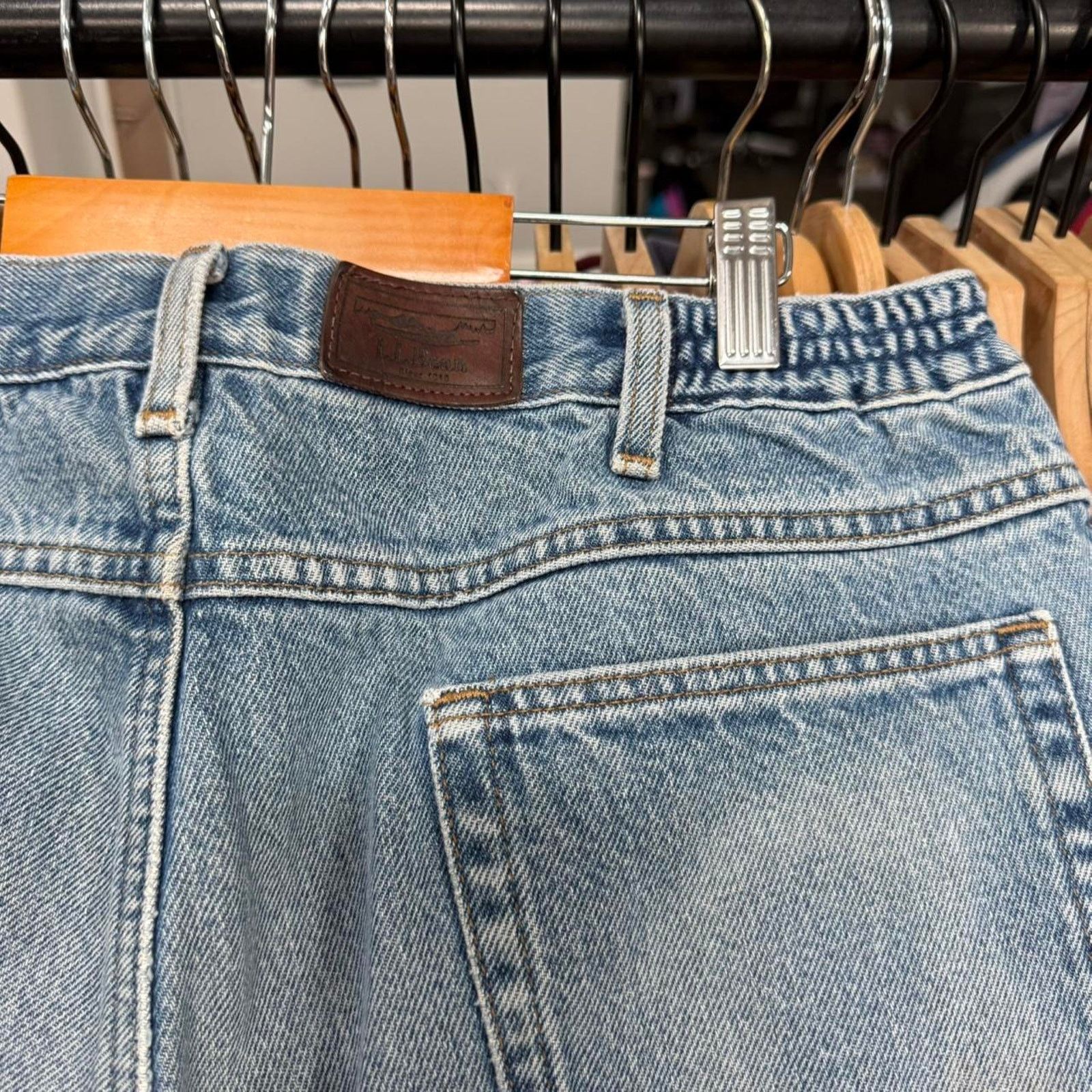 Other Vintage Y2K L.L.Bean Flannel Lined Distressed Jeans Size US 33 - 8 Thumbnail