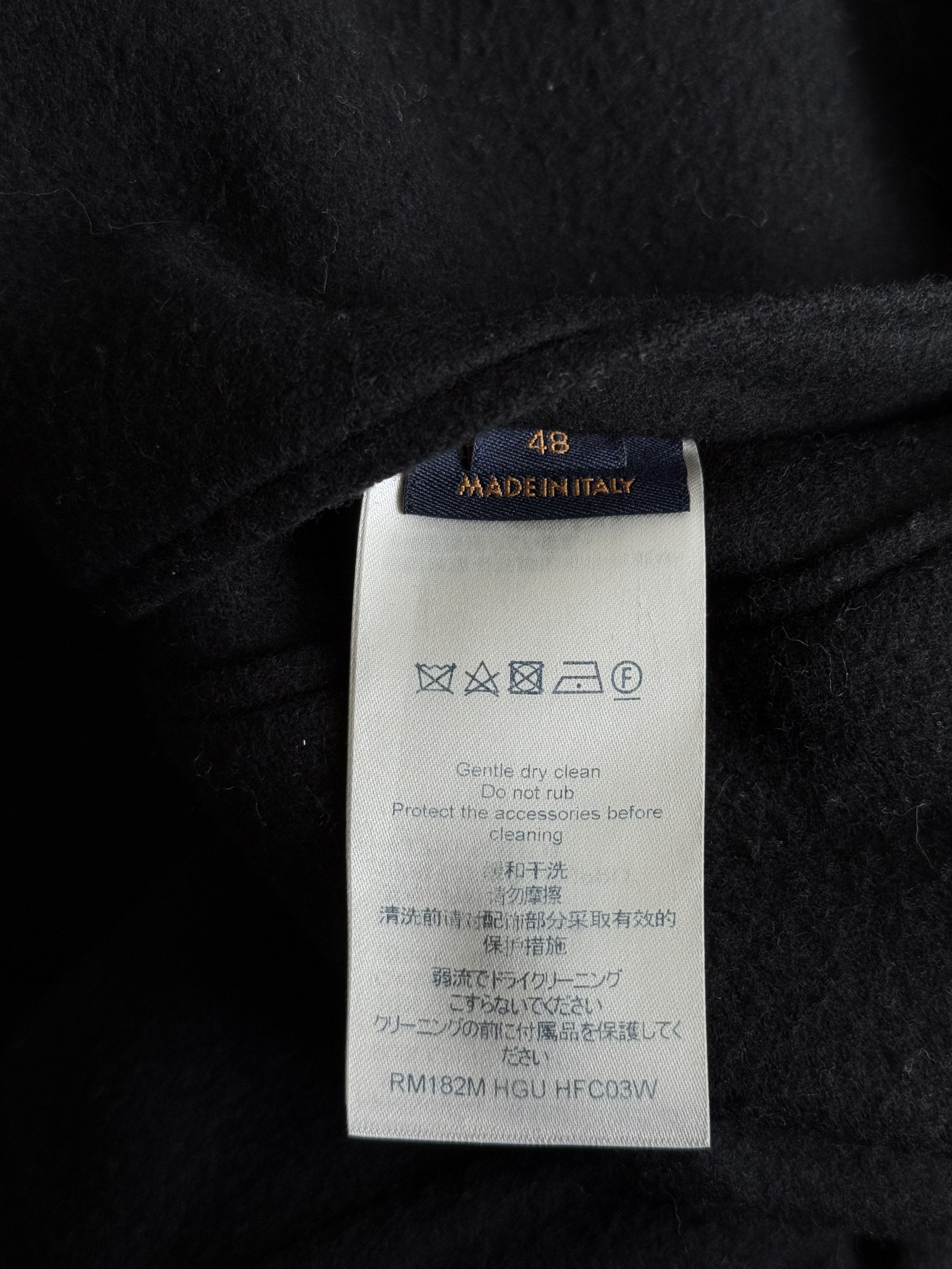 Louis Vuitton Louis Vuitton Black Wool Peacoat Size US M / EU 48-50 / 2 - 4 Thumbnail