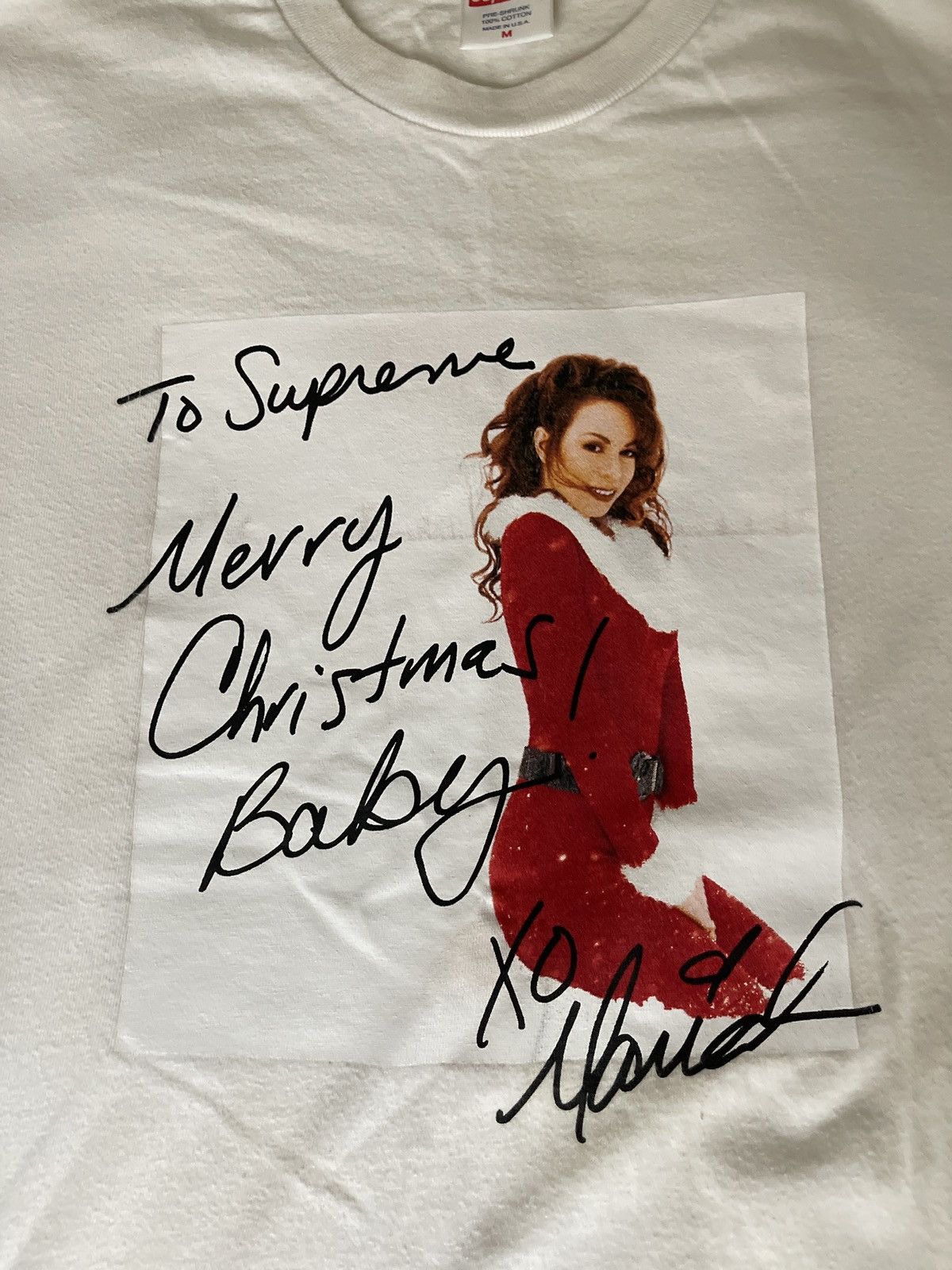 Supreme Mariah Carey Christmas Tee Size US M / EU 48-50 / 2 - 2 Thumbnail