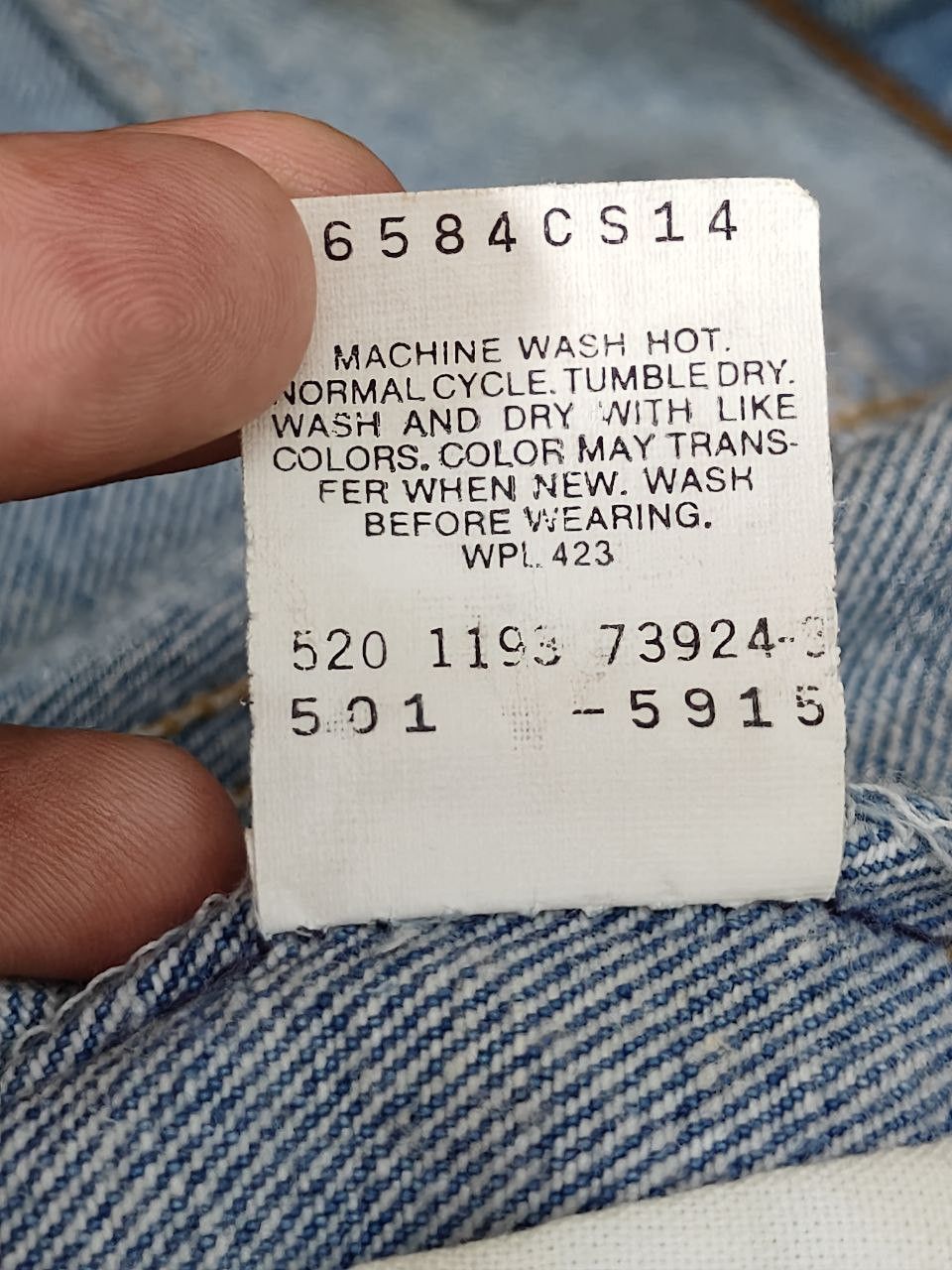 Levi's 90s Vintage Levi's 501 33x34 Lightwash Denim Size US 33 - 6 Thumbnail