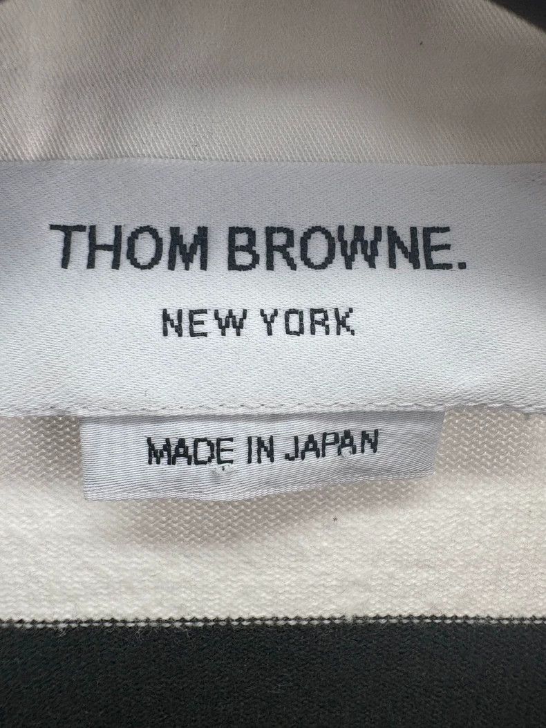 Thom Browne Thom Browne White and green four stripes Polo Size US L / EU 52-54 / 3 - 5 Thumbnail