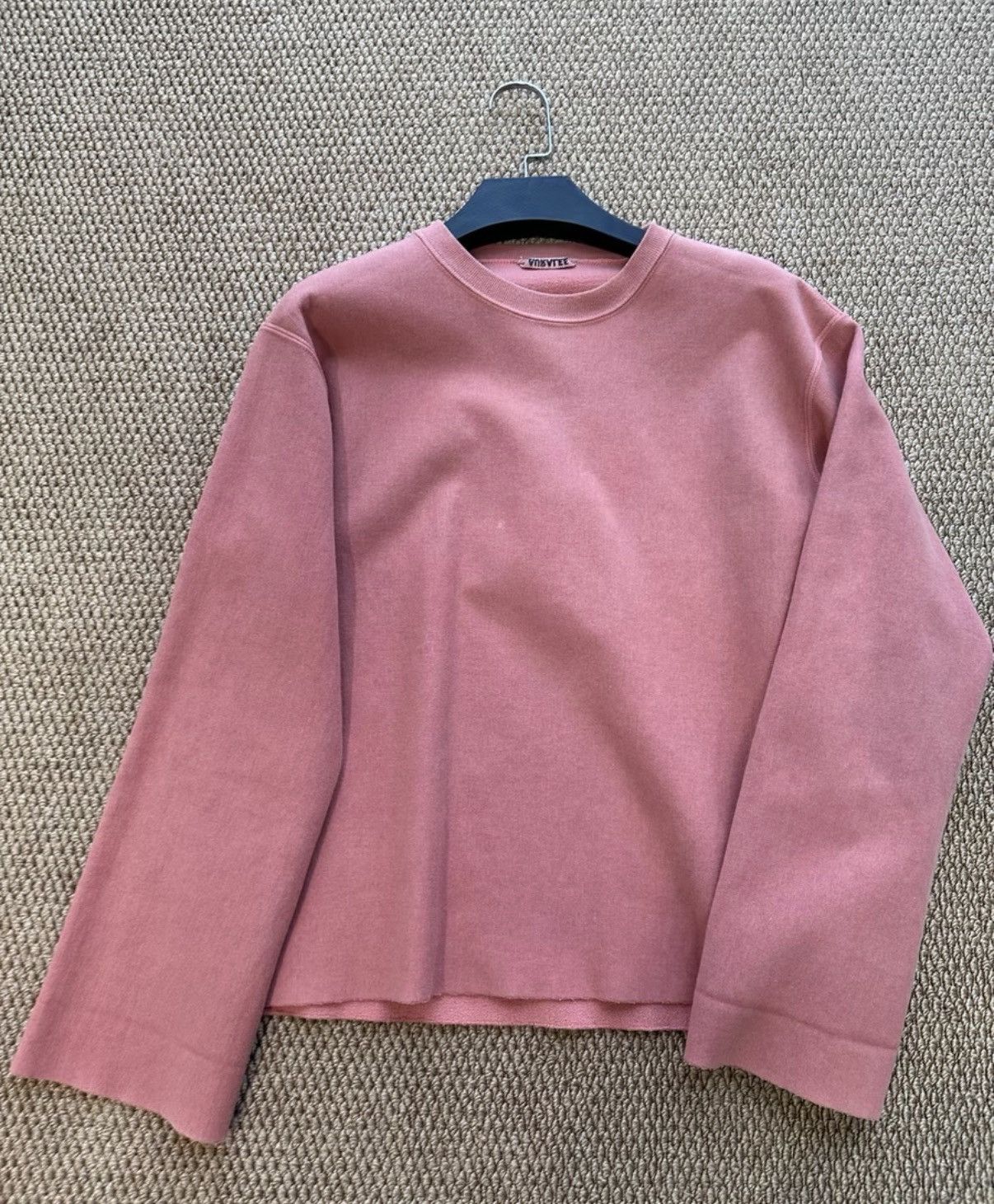 Auralee AURALEE Dusty Pink Crew Neck Sweatshirt K23 Size US S / EU 44-46 / 1 - 1 Thumbnail
