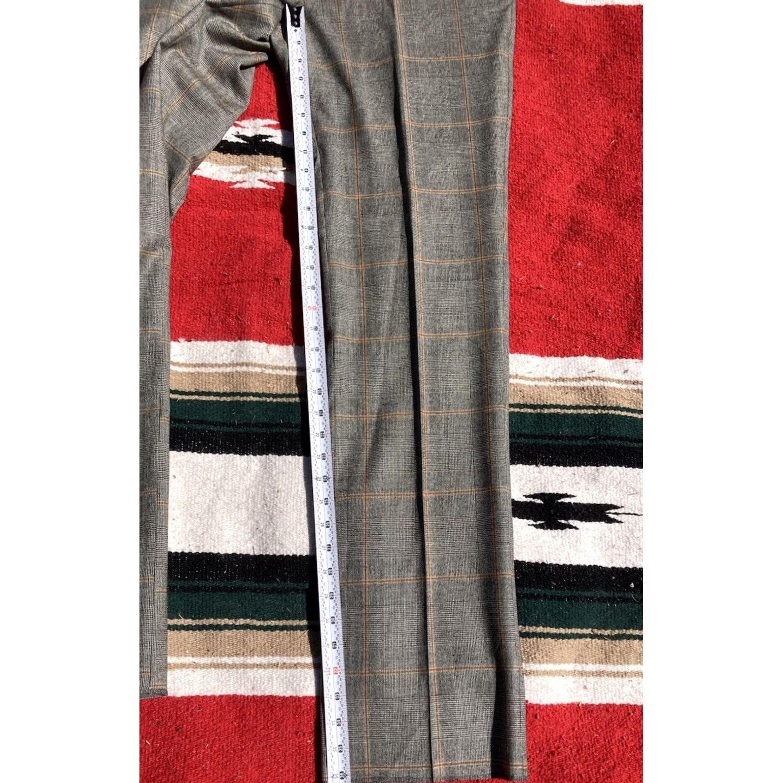 Peter Millar NWT Peter Millar Dress Pants Mens 32 Wool Cashmere Plaid Unhemmed Made In Italy Pants Brown Straight Front Mens Regular Size US 32 / EU 48 - 4 Thumbnail