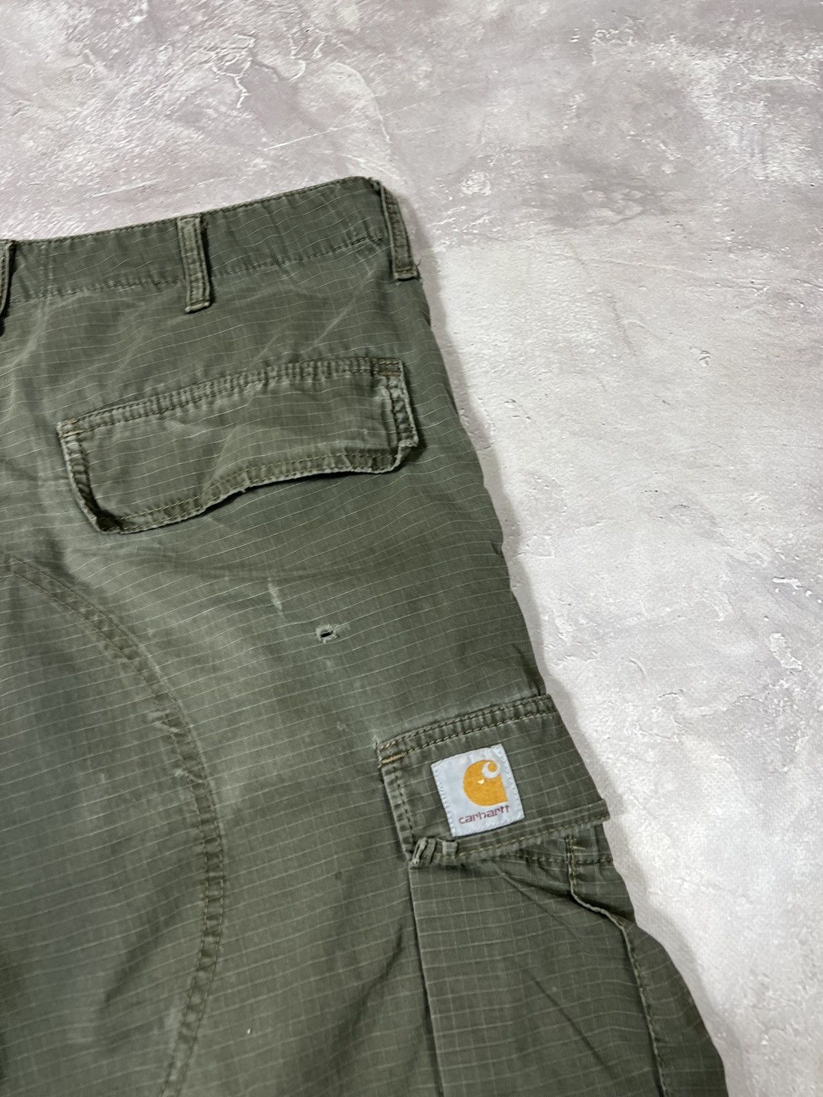 Carhartt Vintage Carhartt Distressed Cargo Short Size US 34 / EU 50 - 4 Thumbnail