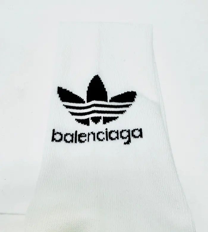 Adidas × Balenciaga o1mt1gz0424 Size: S Socks in White Size ONE SIZE - 3 Thumbnail