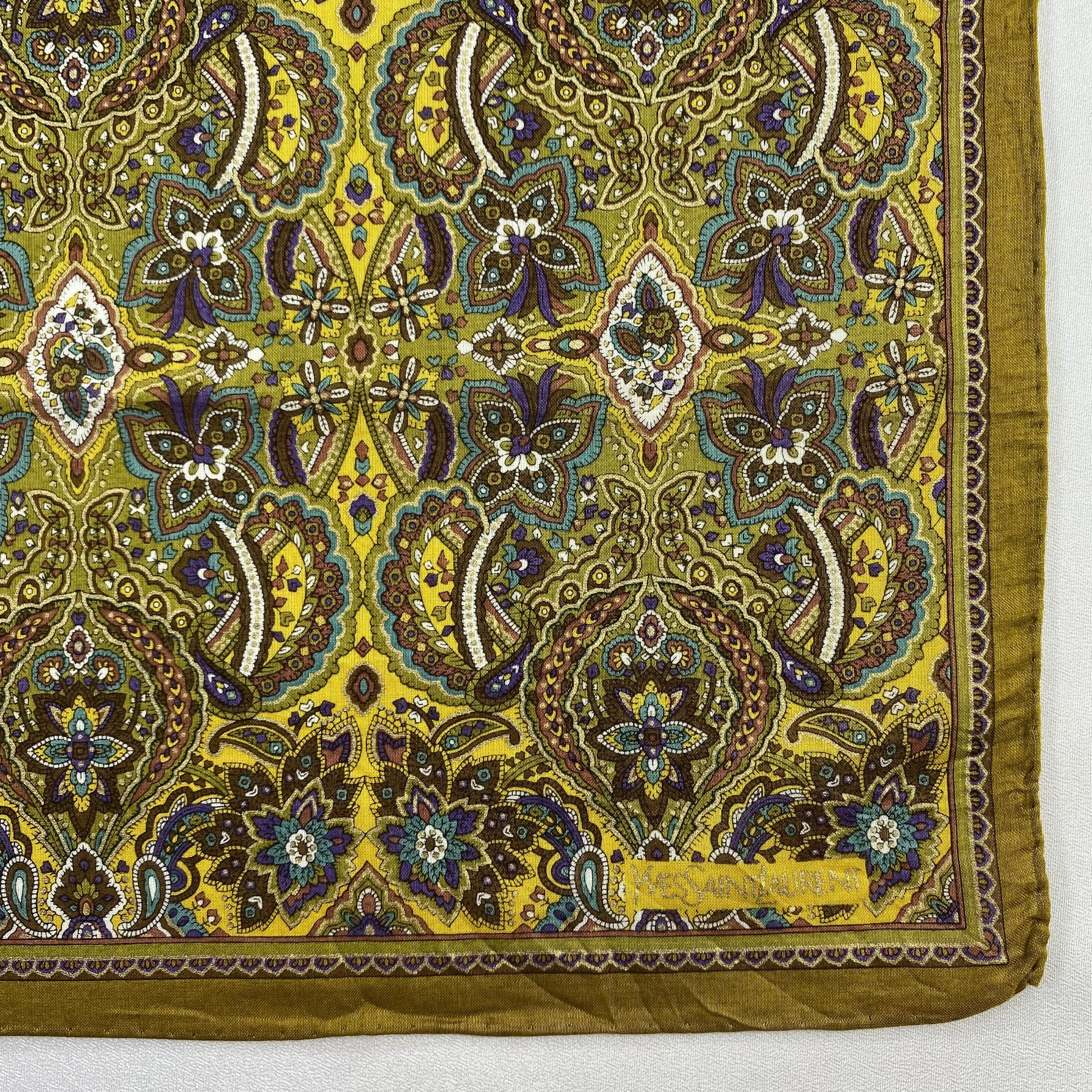 Vintage Yves Saint Laurent Handkerchief / Neckerchief-P1606 Size ONE SIZE - 3 Thumbnail