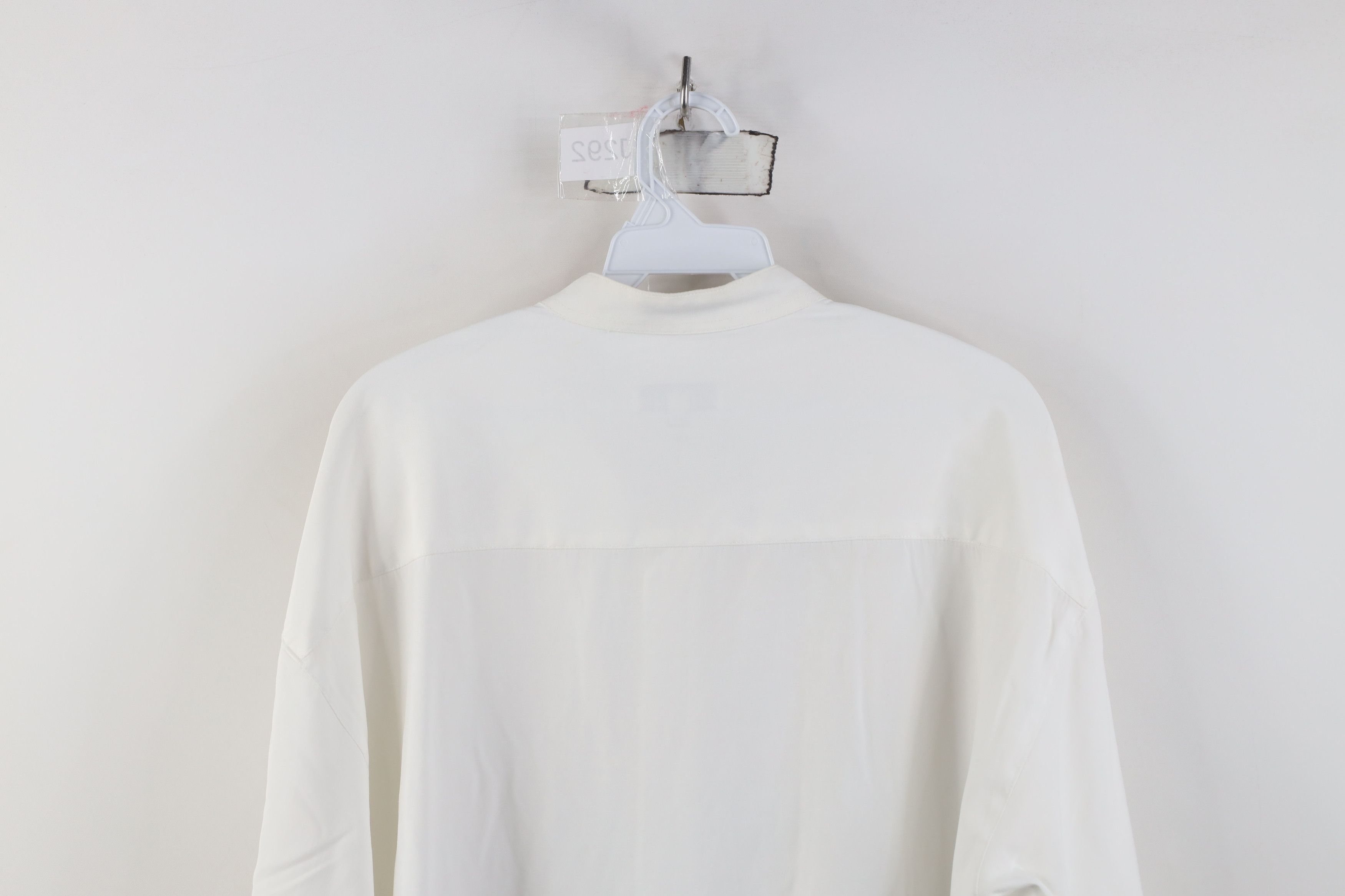 Vintage Vintage 90s Streetwear Geometric Band Collar Button Shirt Size US L / EU 52-54 / 3 - 11 Thumbnail